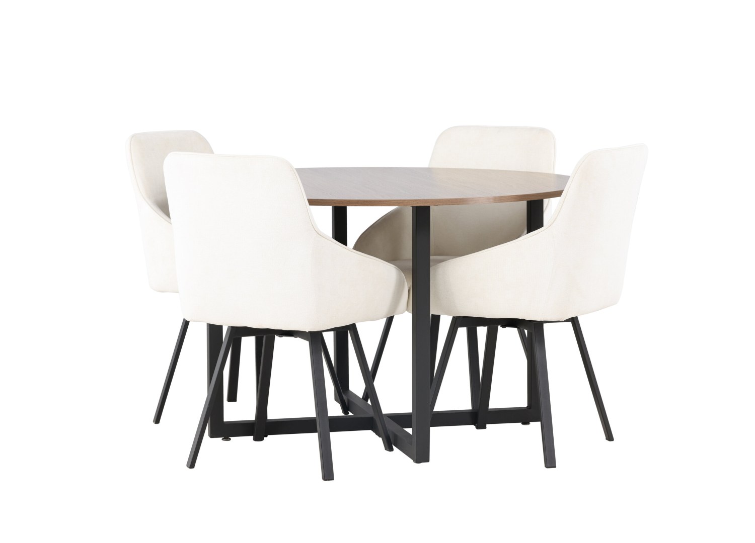 Détail produit de l’ensemble repas Durango et 4 chaises Rosie