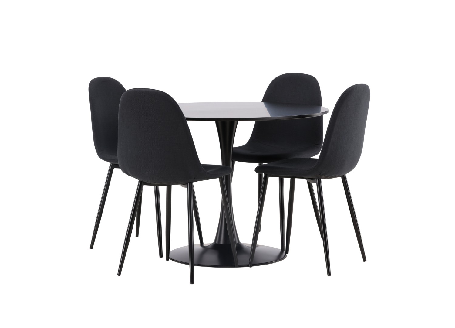 Détail produit de l’ensemble repas Glade et 4 chaises Polar