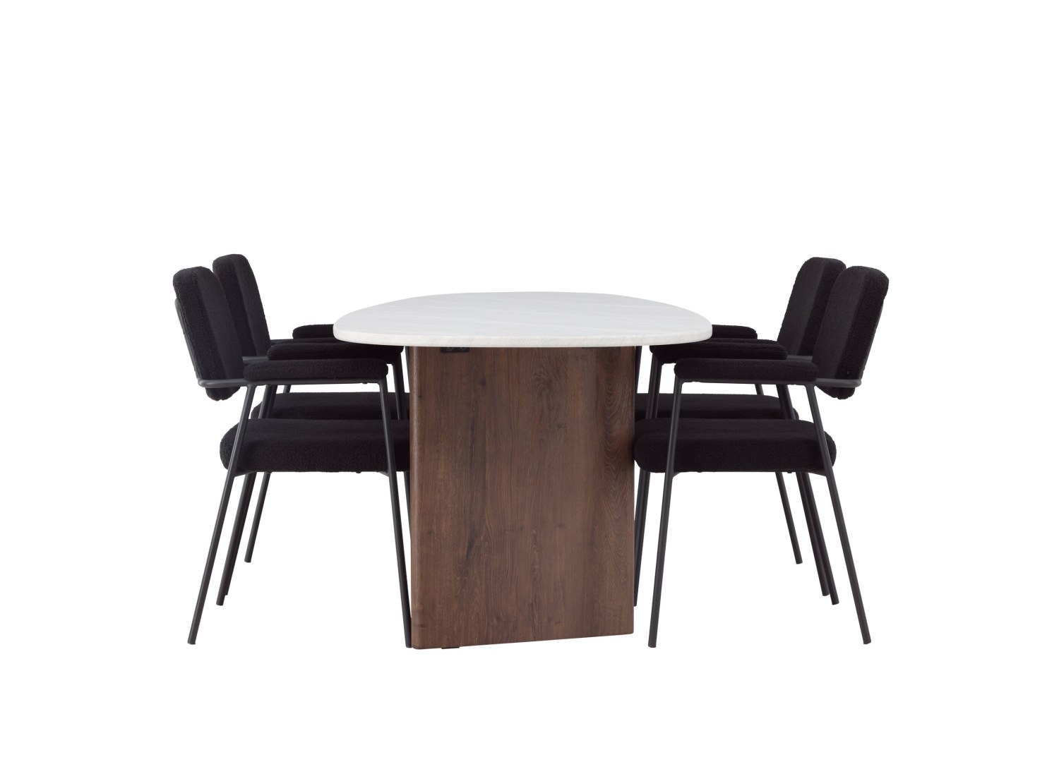 Détail produit de l’ensemble repas Grönvik et 4 chaises Yesterday