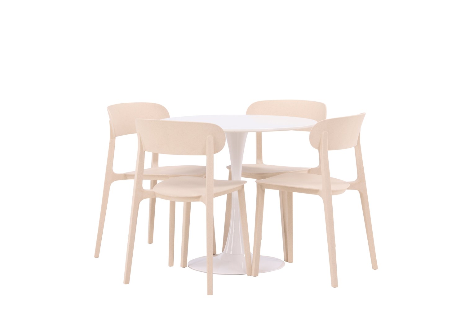 Détail produit de l’ensemble repas Hamden et 4 chaises Åstol