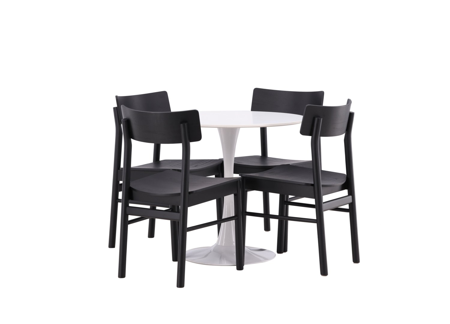 Détail produit de l’ensemble repas Hamden et 4 chaises Montros