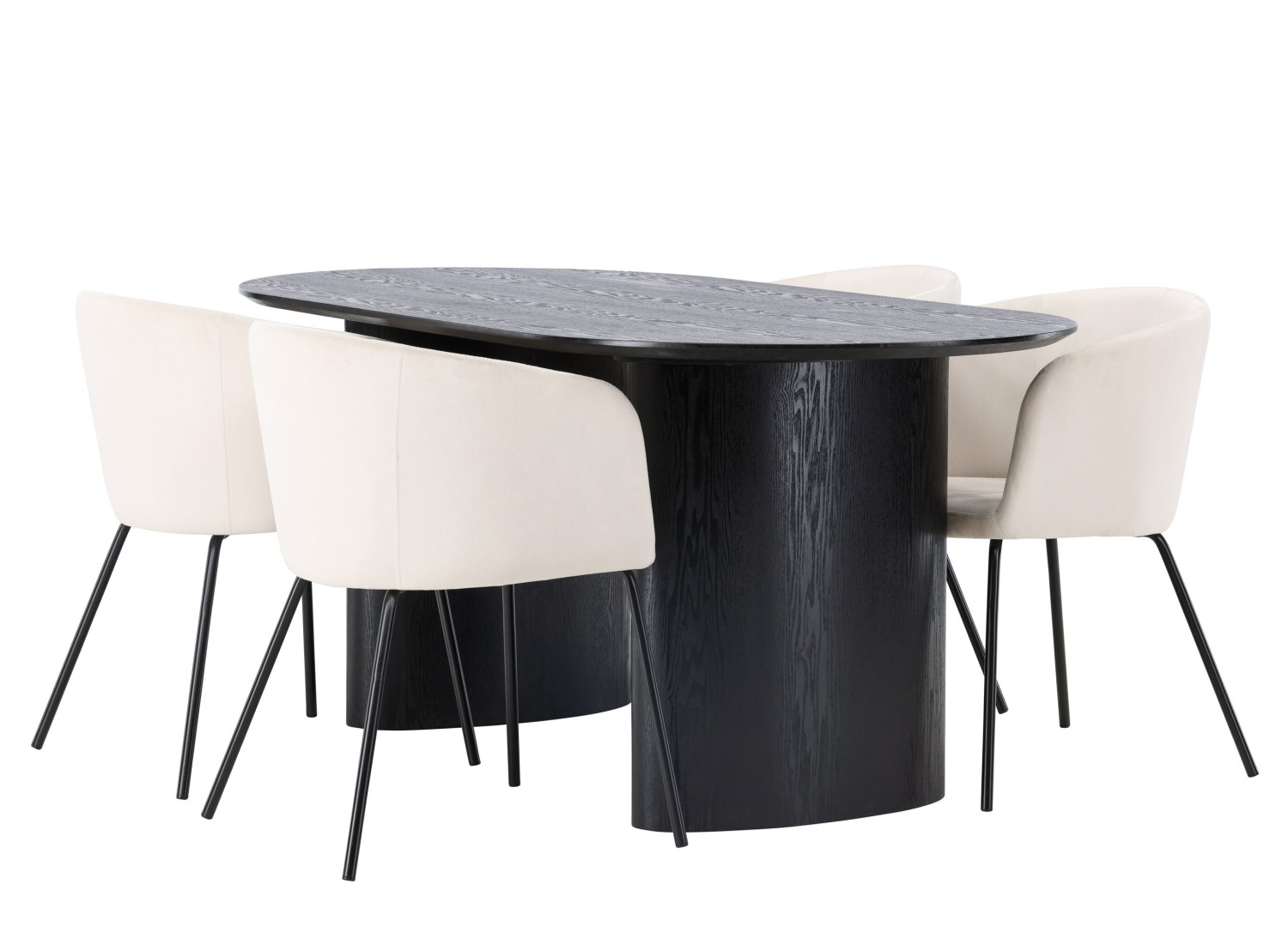 Ensemble table et chaises Isolde Berit vue produit 3