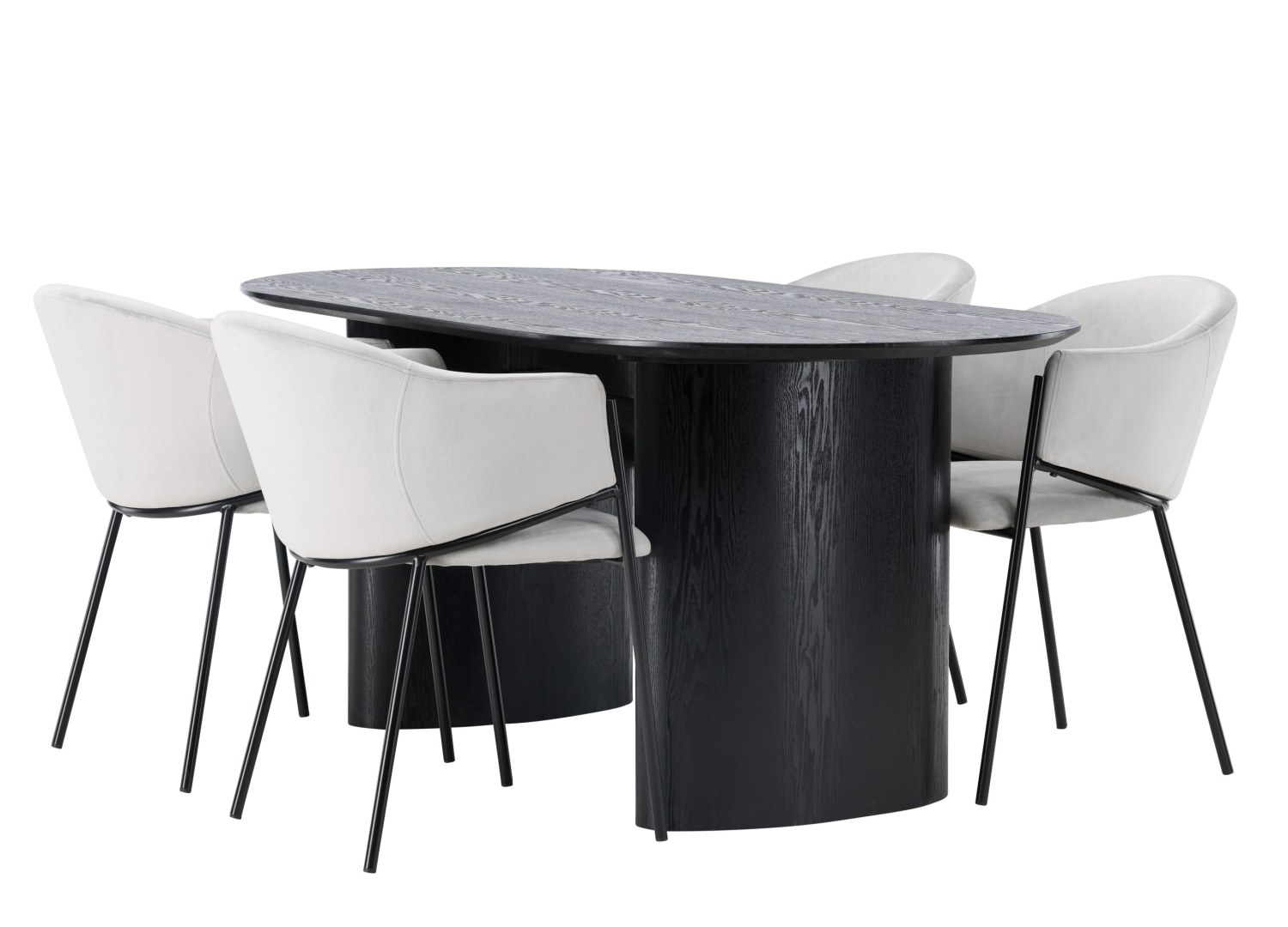 Ensemble table et chaises Isolde Evelina vue produit 3