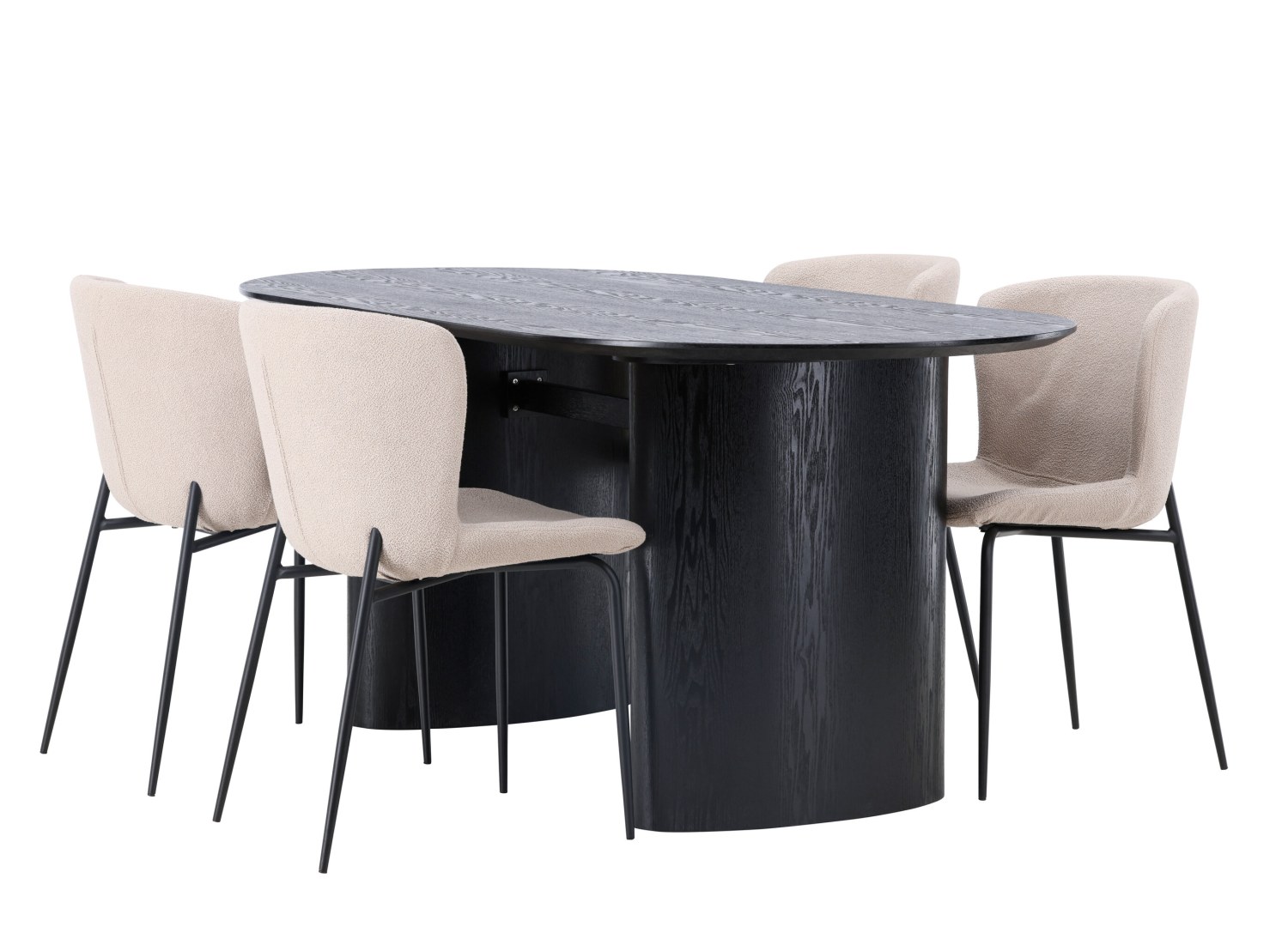 Ensemble table et chaises Isolde Modesto vue produit 3