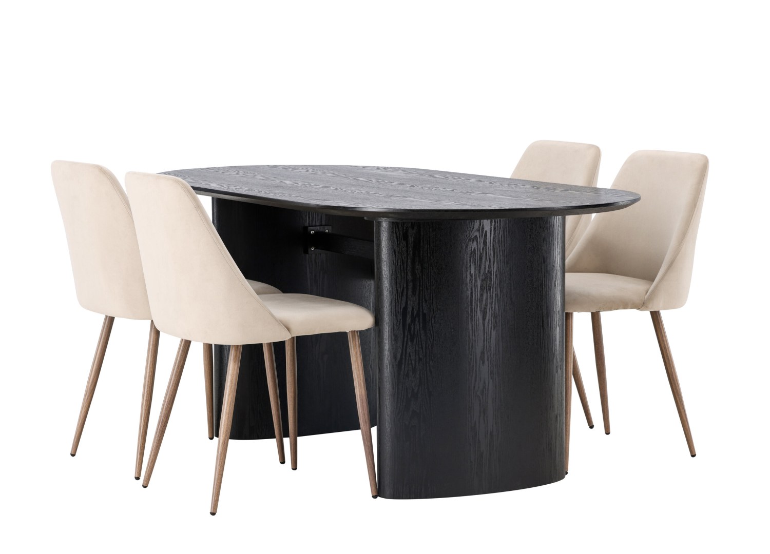 Ensemble table et chaises Isolde Night vue produit 3