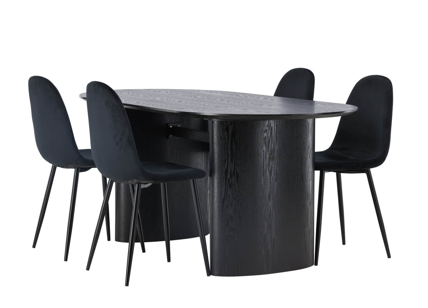 Ensemble table et chaises Isolde Polar vue produit 3