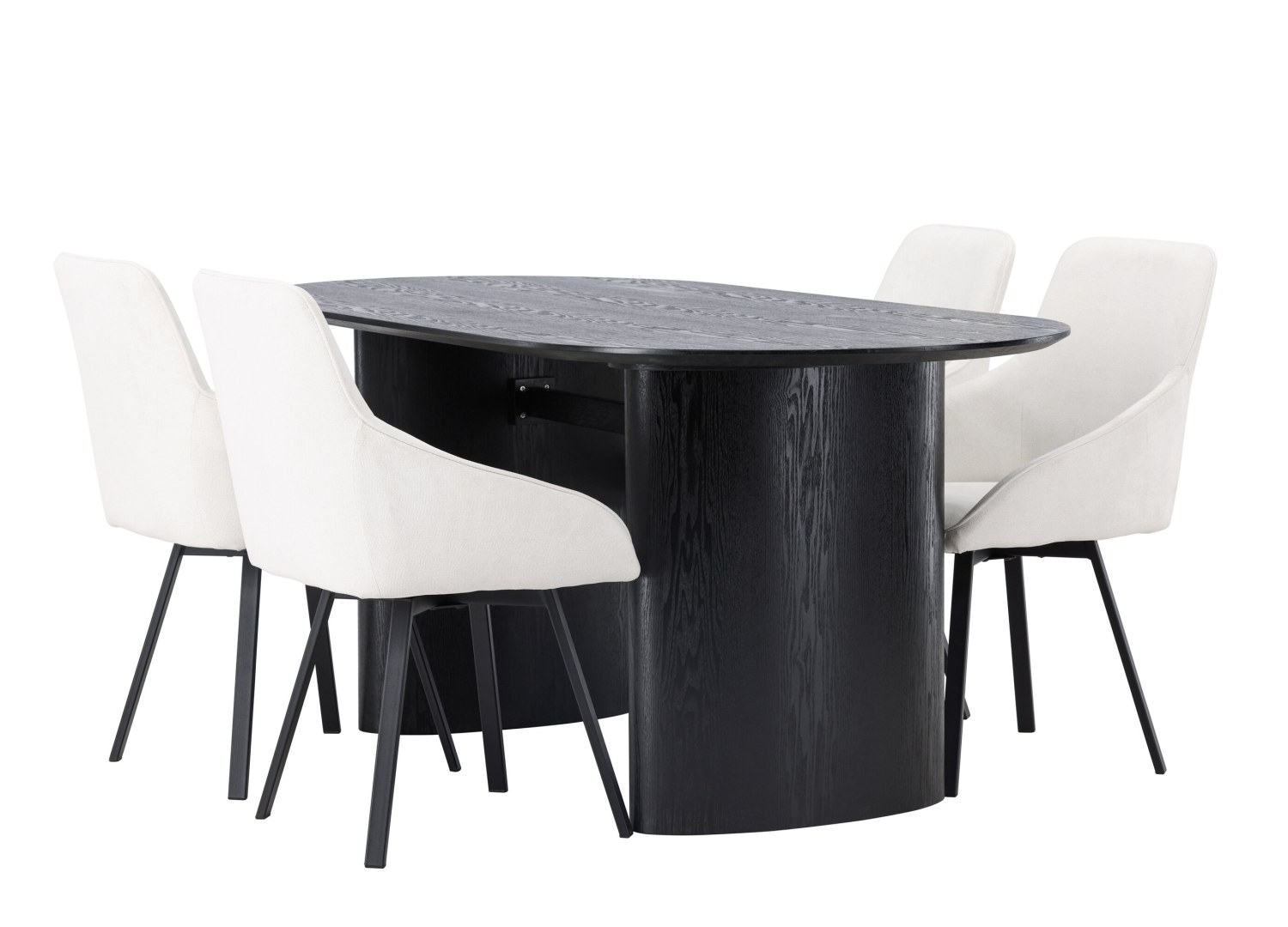 Ensemble table et chaises Isolde Rosie vue produit 3