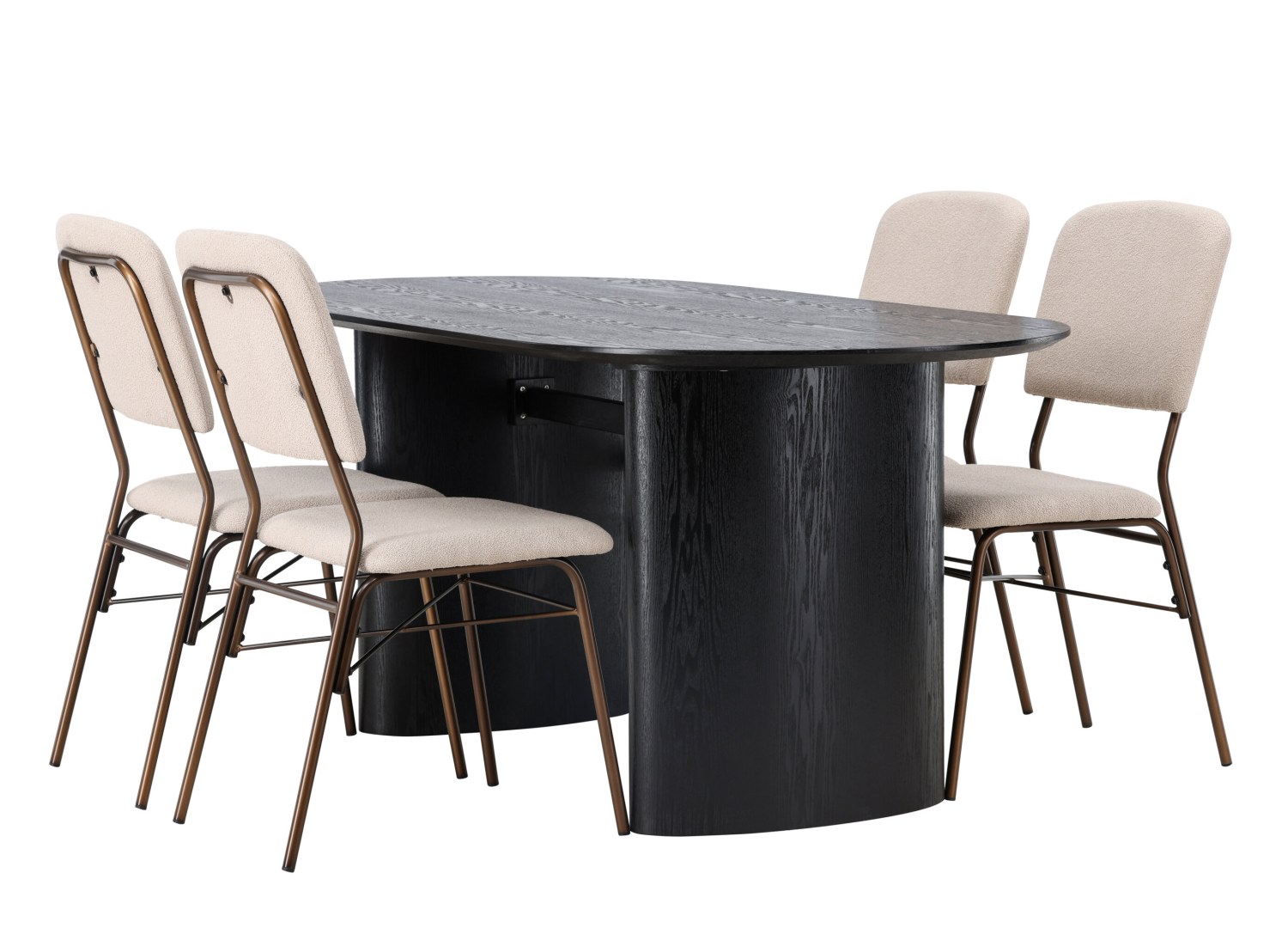 Ensemble table et chaises Isolde Seda vue produit 3