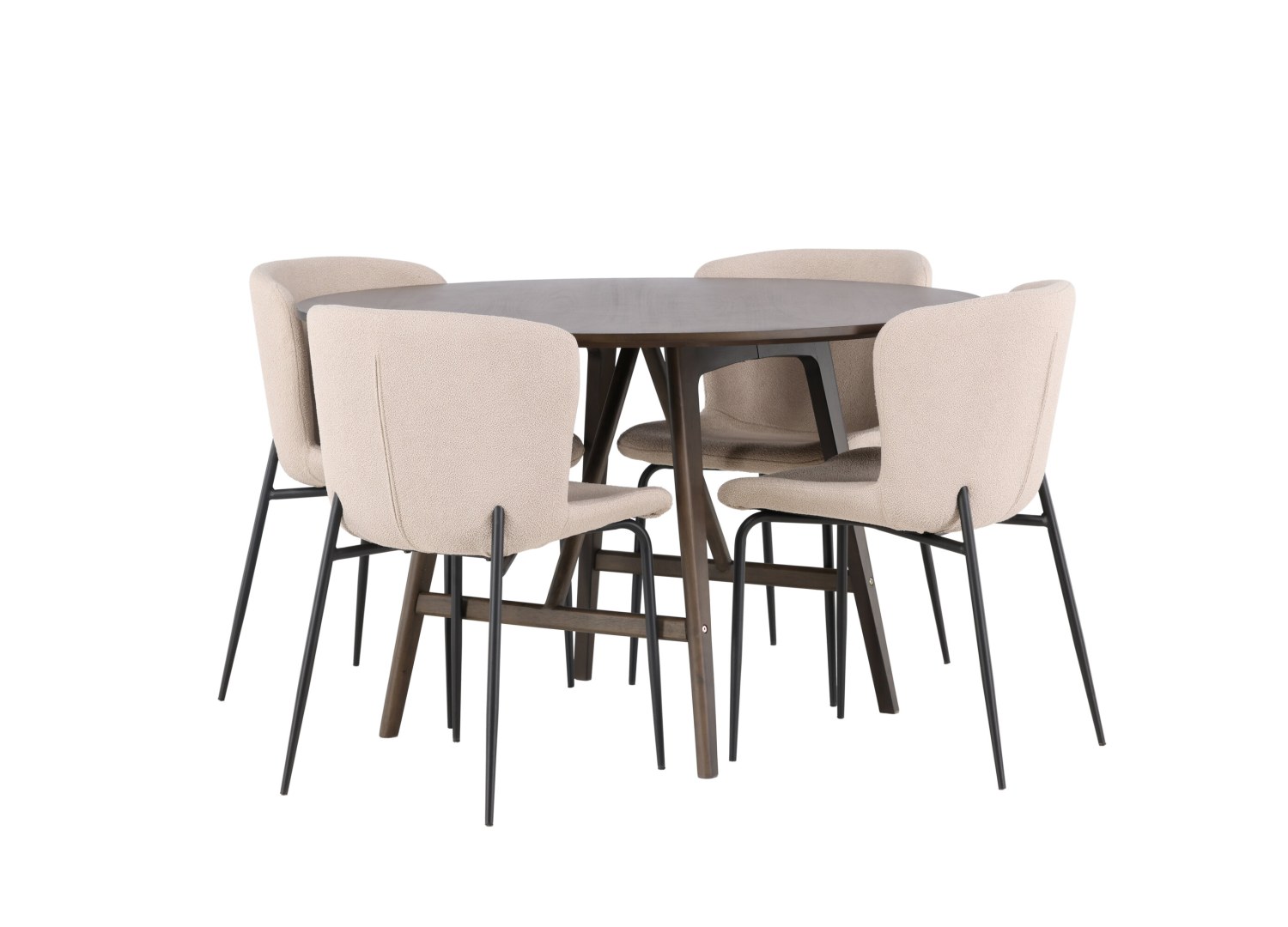 Détail produit de l’ensemble repas Kaseidon et 4 chaises Modesto