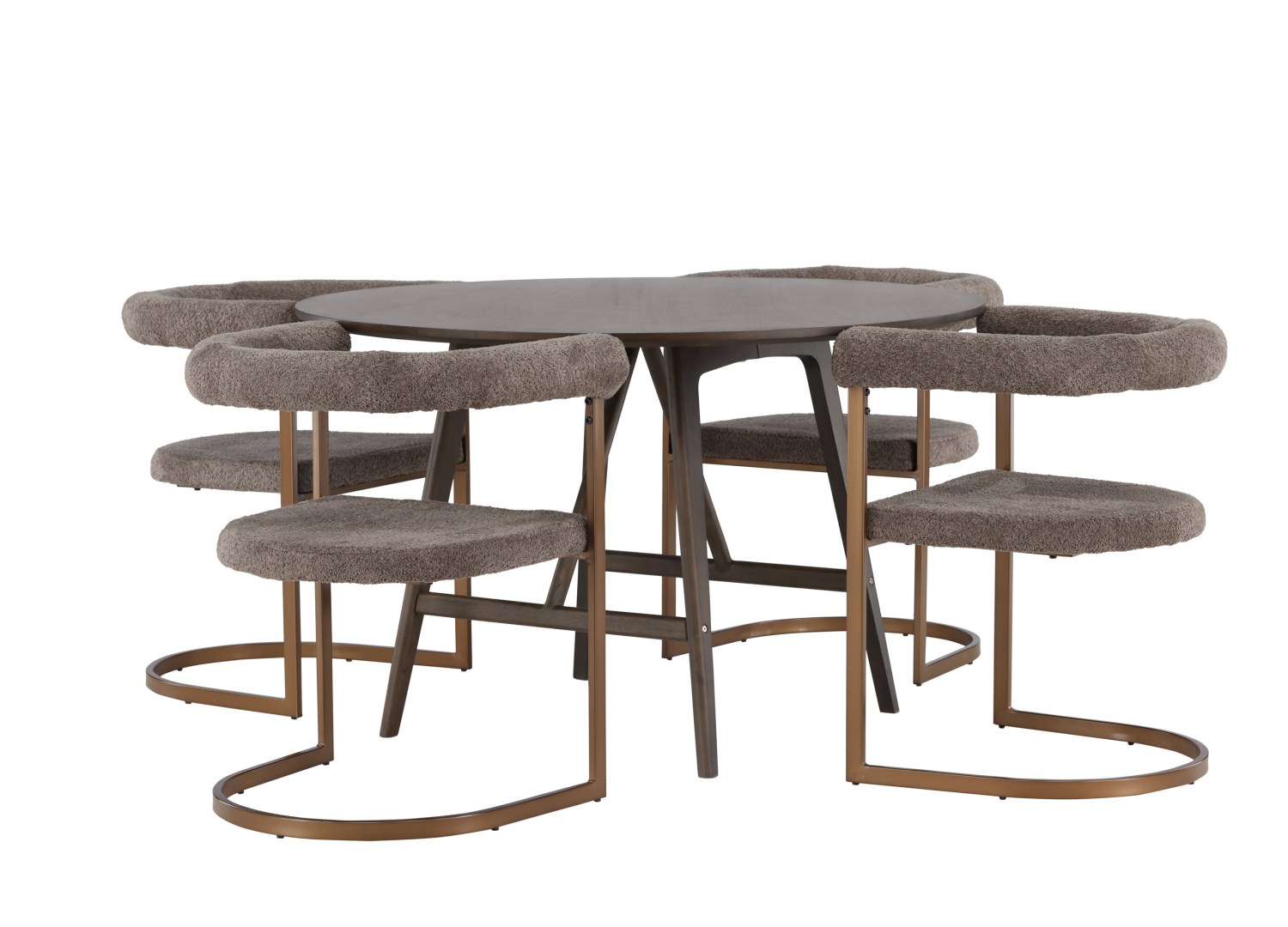 Détail produit de l’ensemble repas Kaseidon et 4 chaises Morning