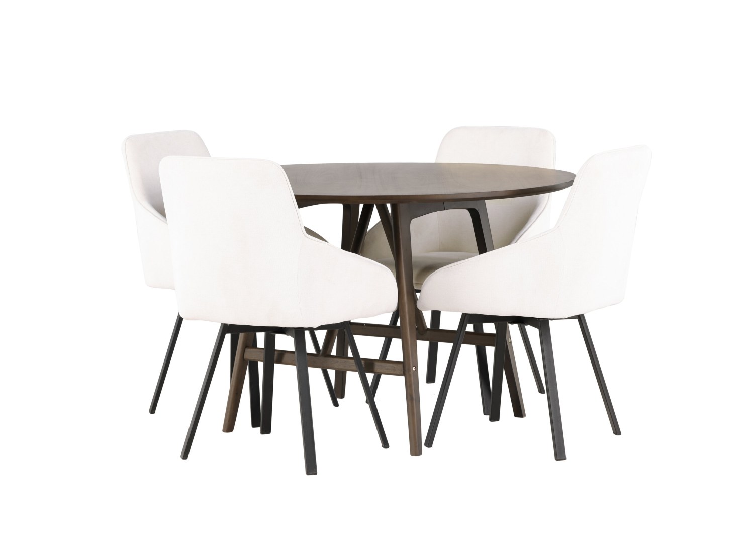 Détail produit de l’ensemble repas Kaseidon et 4 chaises Rosie