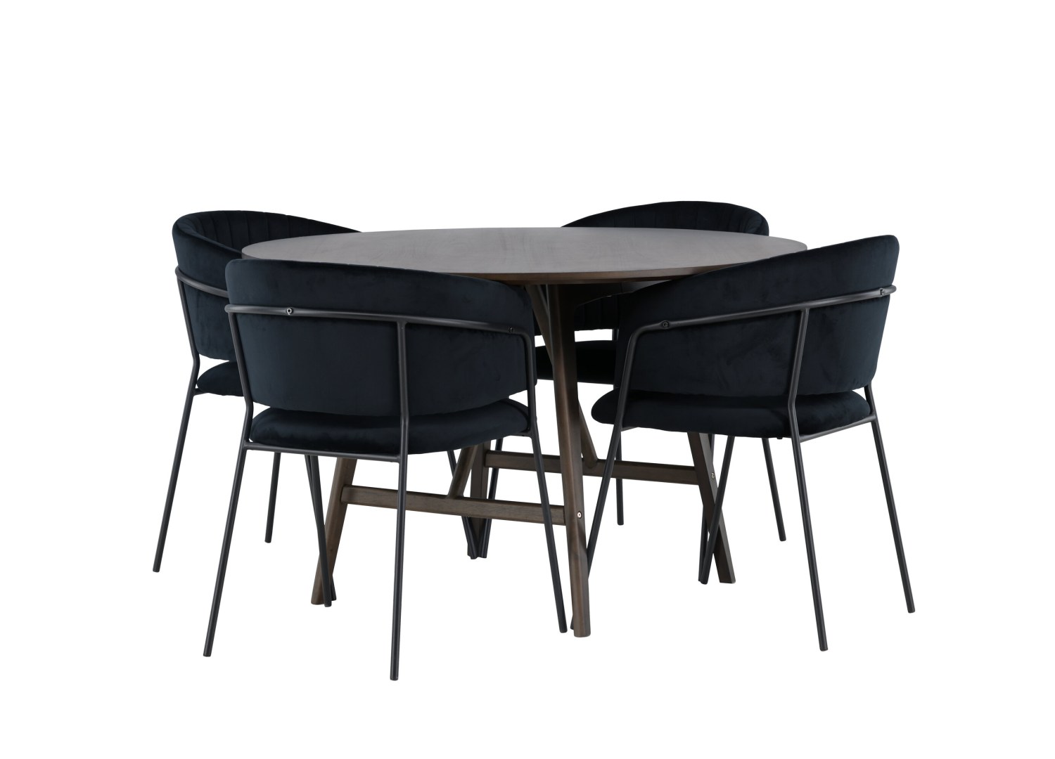 Détail produit de l’ensemble repas Kaseidon et 4 chaises Selma
