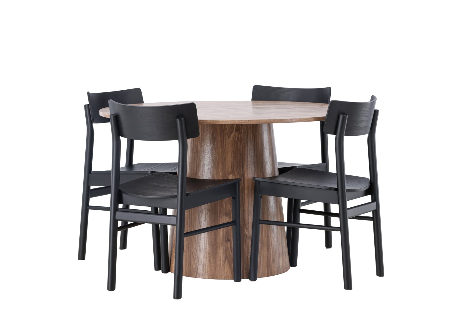 Détail produit de l’ensemble repas Lanzo et 4 chaises Montros