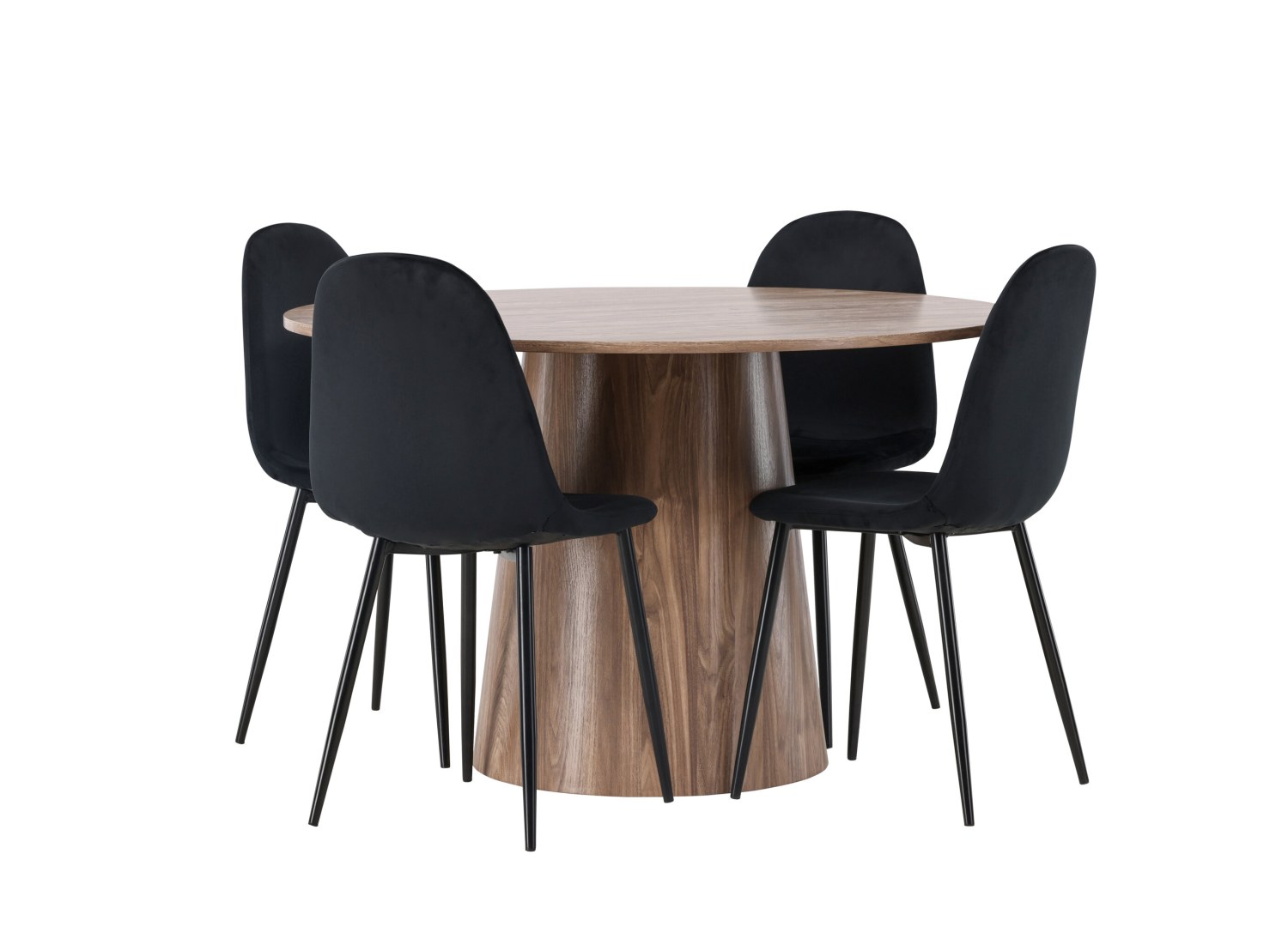 Détail produit de l’ensemble repas Lanzo et 4 chaises Polar