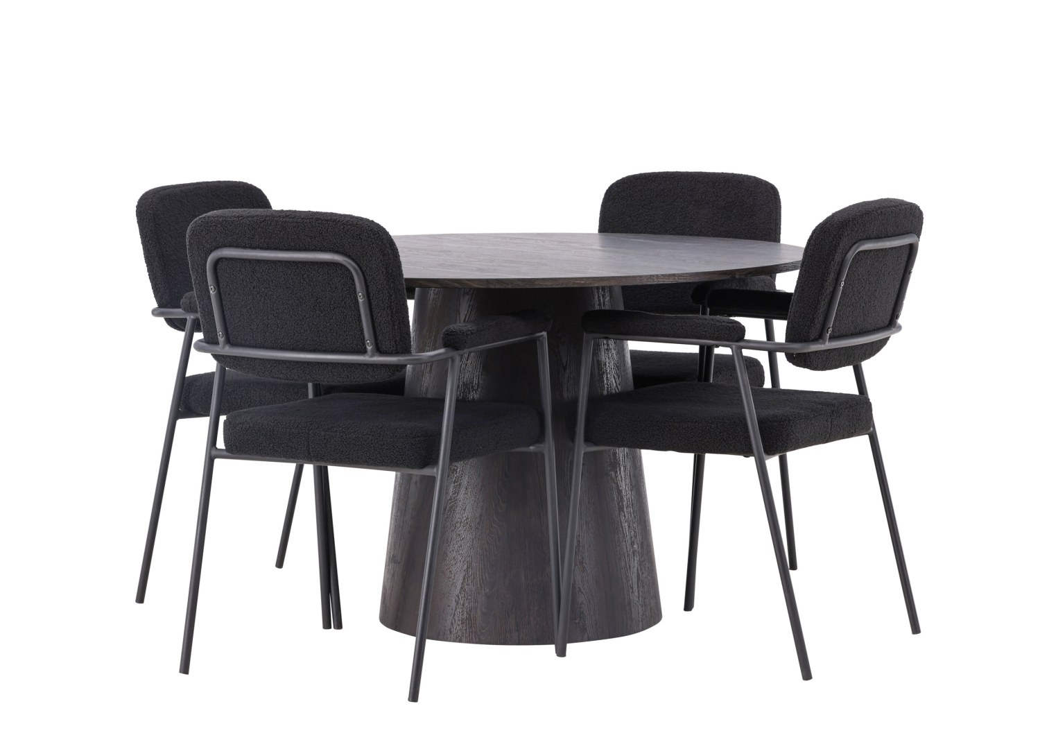 Détail produit de l’ensemble repas Lanzo et 4 chaises Yesterday