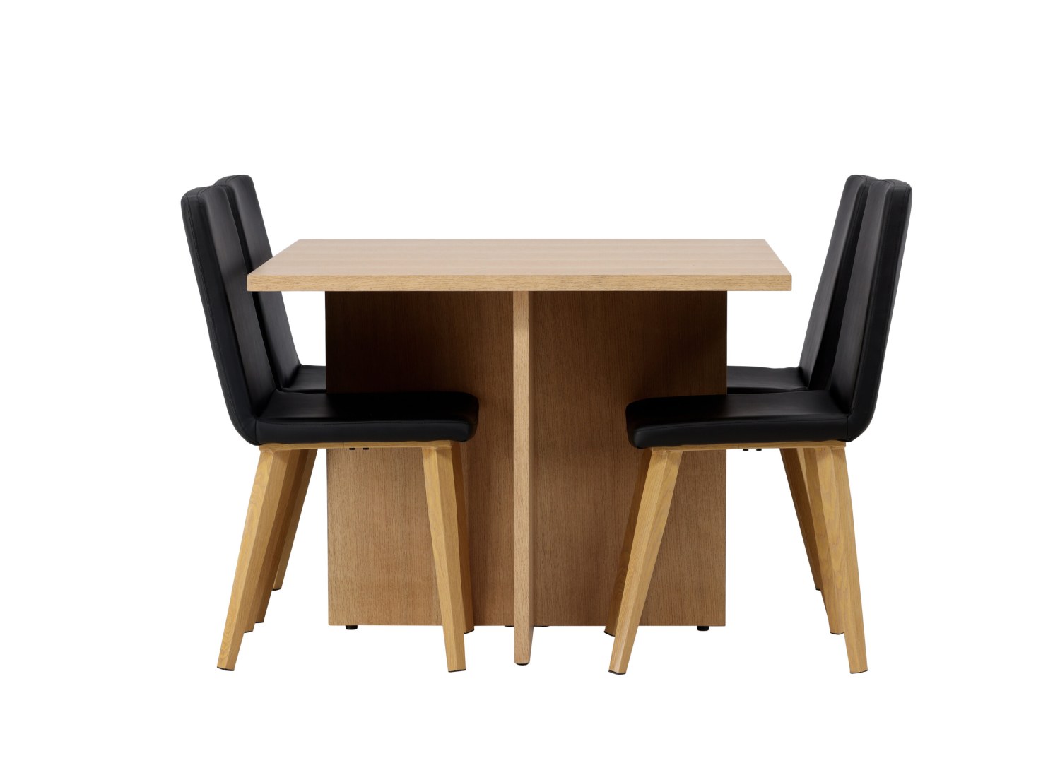 Détail produit de l’ensemble repas Leo et 4 chaises Today