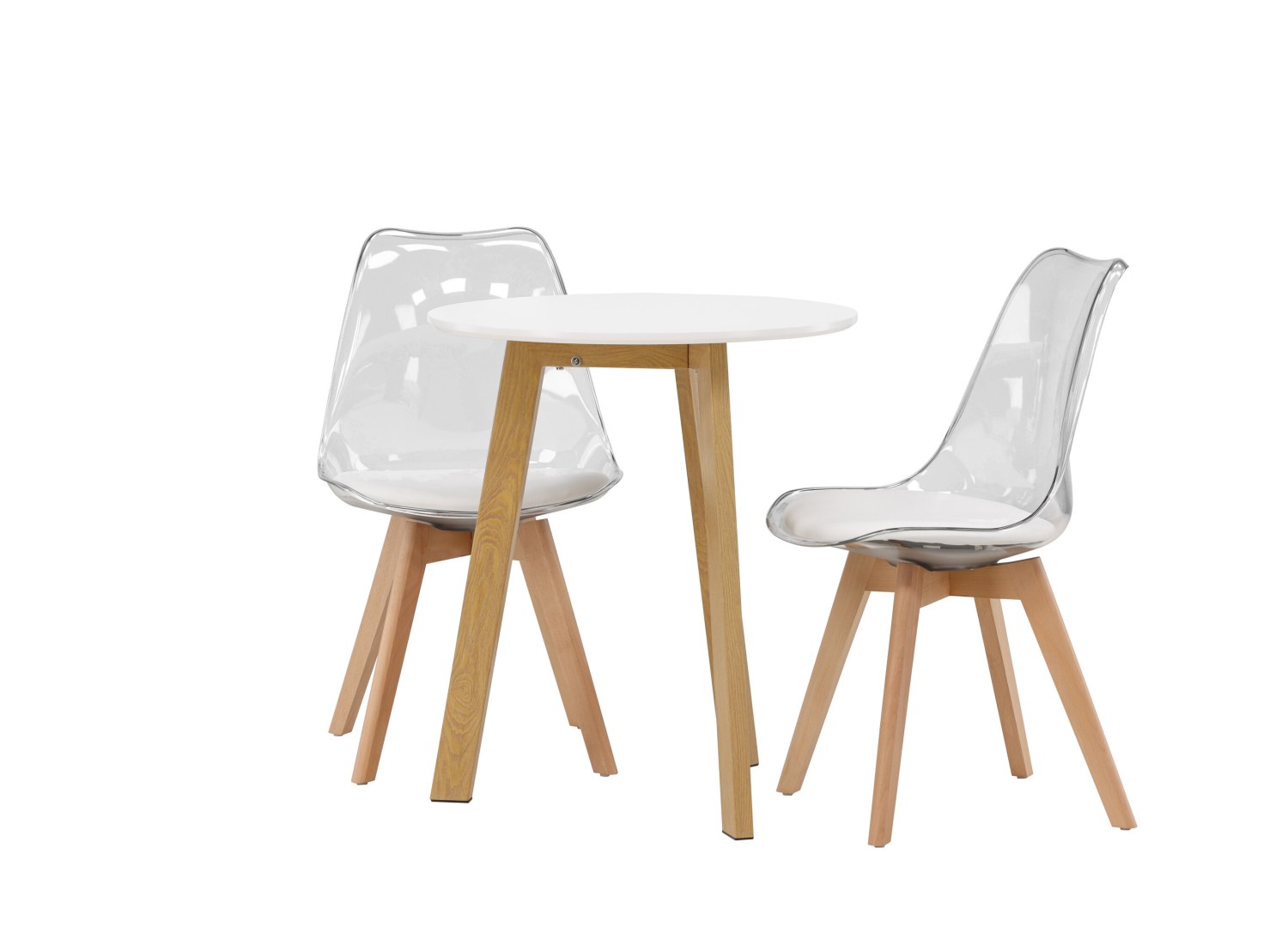 Détail produit de l’ensemble repas Leonora et 2 chaises Edvin