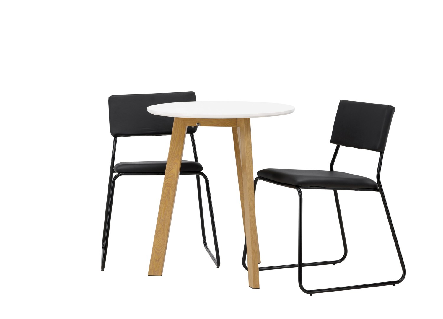Détail produit de l’ensemble repas Leonora et 2 chaises Kenth