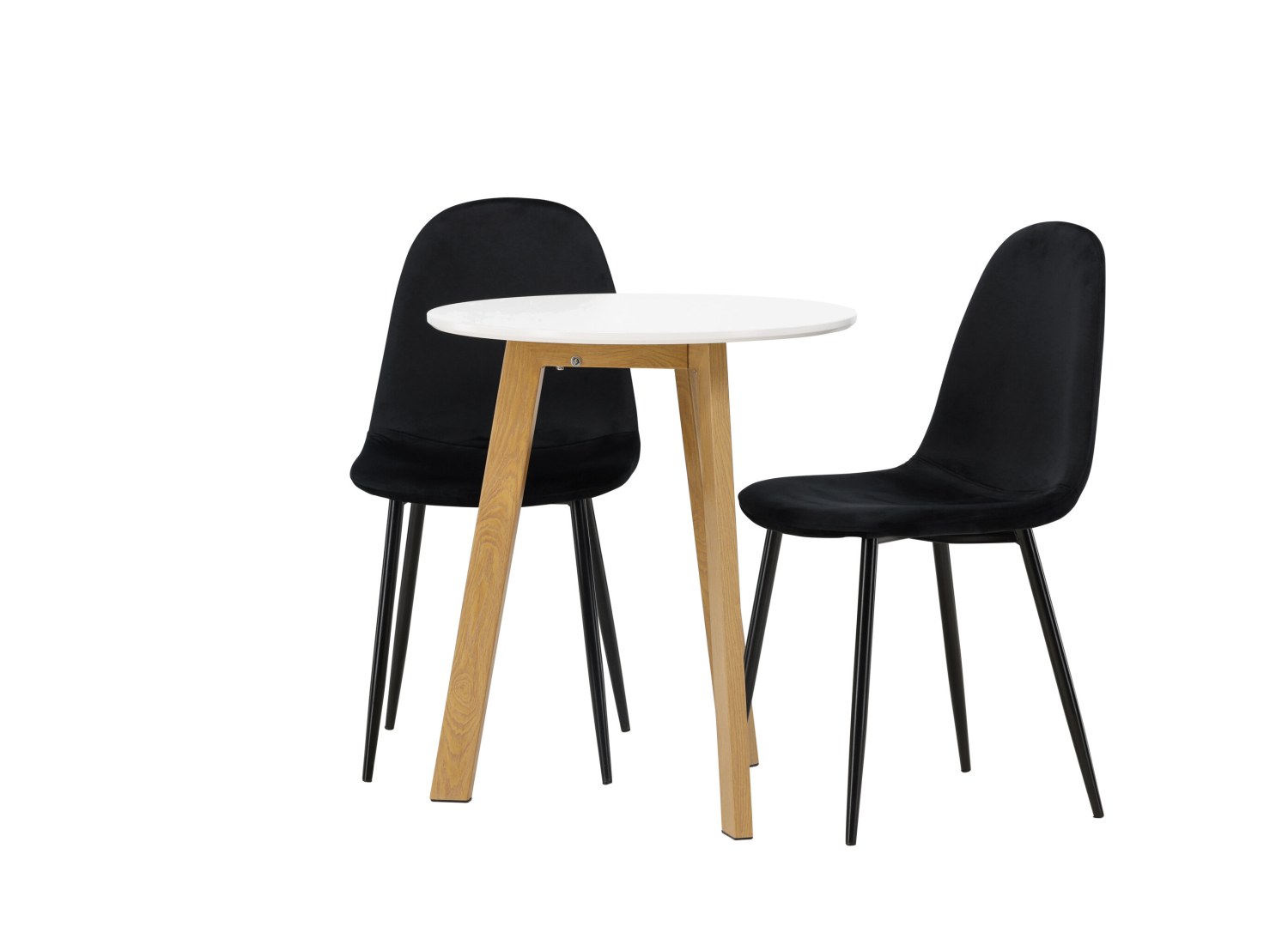 Détail produit de l’ensemble repas Leonora et 2 chaises Polar
