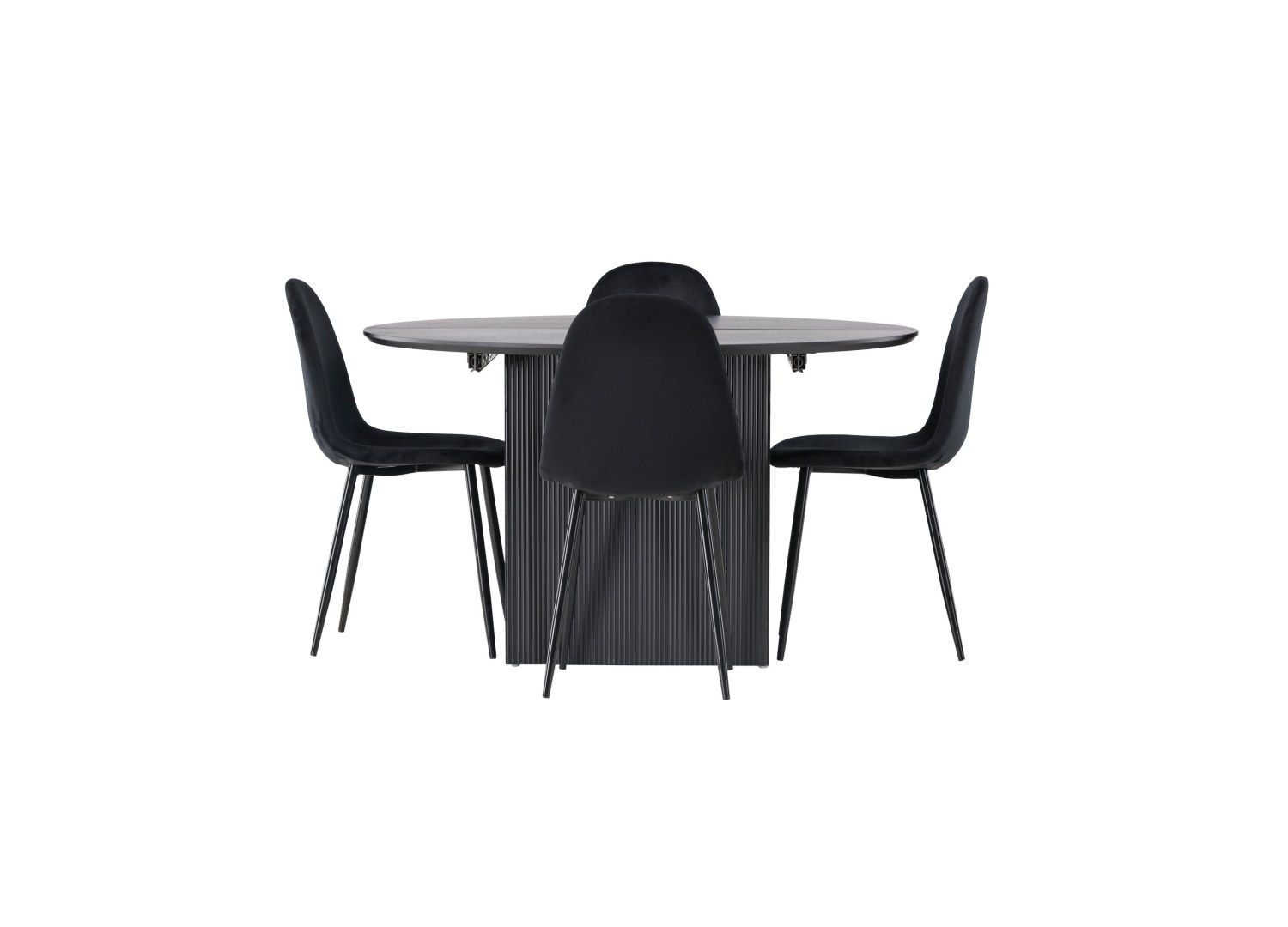 Détail produit de l’ensemble repas Matilda et 4 chaises Polar