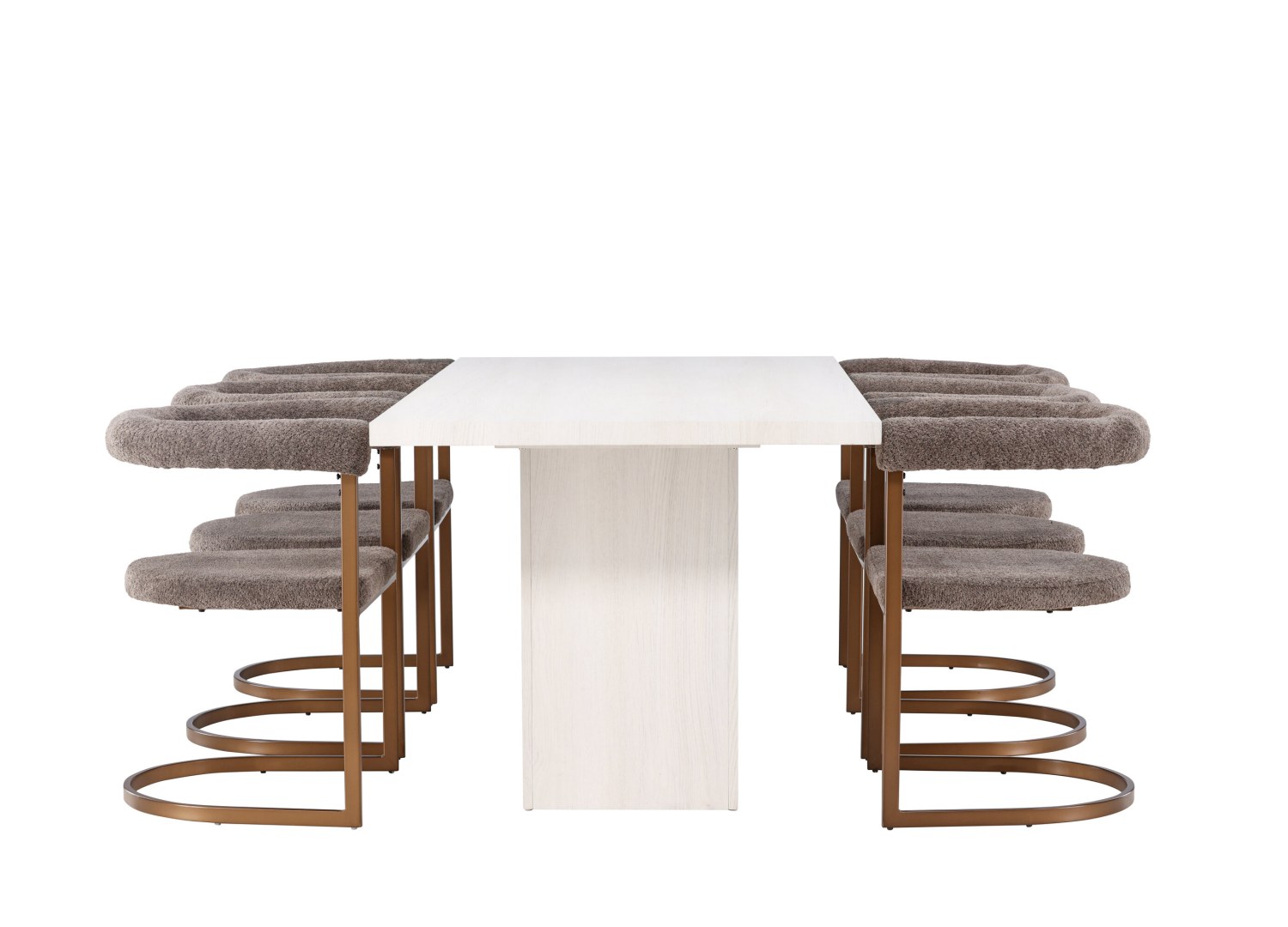 Détail produit de l’ensemble repas Olga et 6 chaises Morning