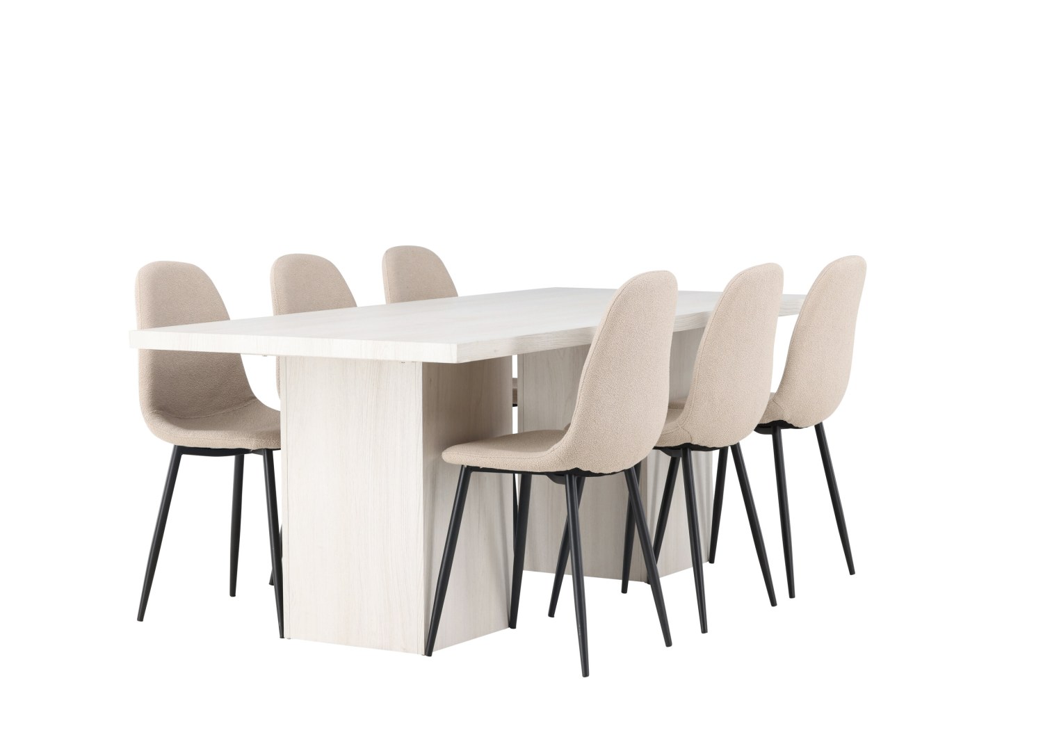 Ensemble table et chaises Olga Polar vue produit 3