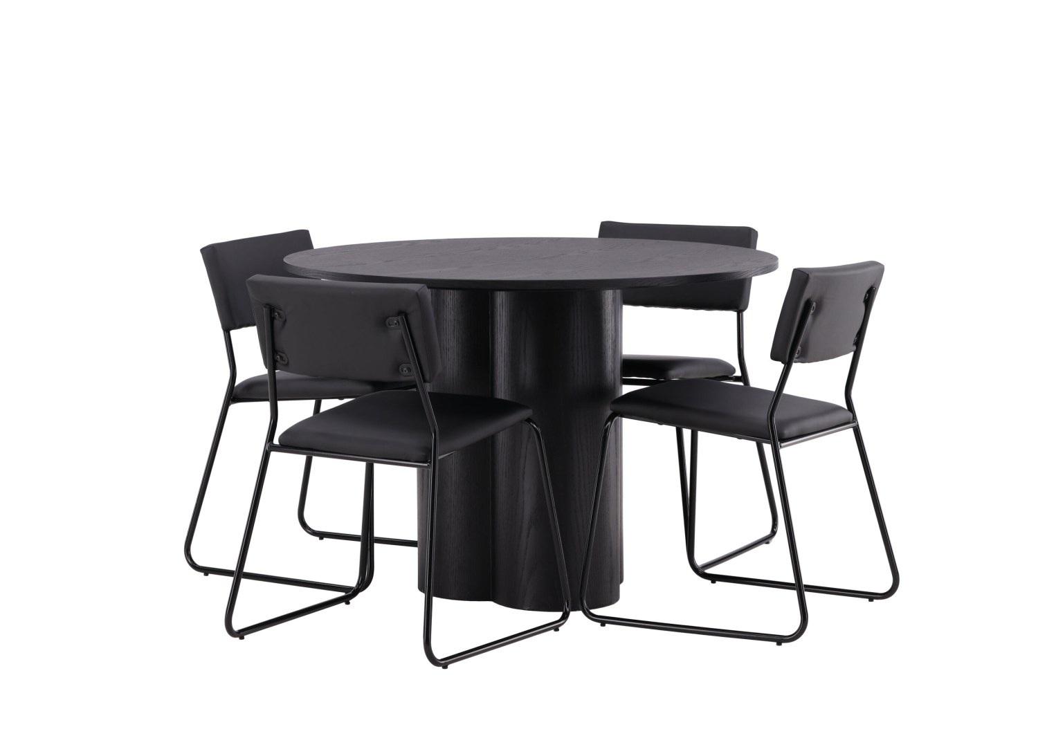 Détail produit de l’ensemble repas Olivia et 4 chaises Kenth