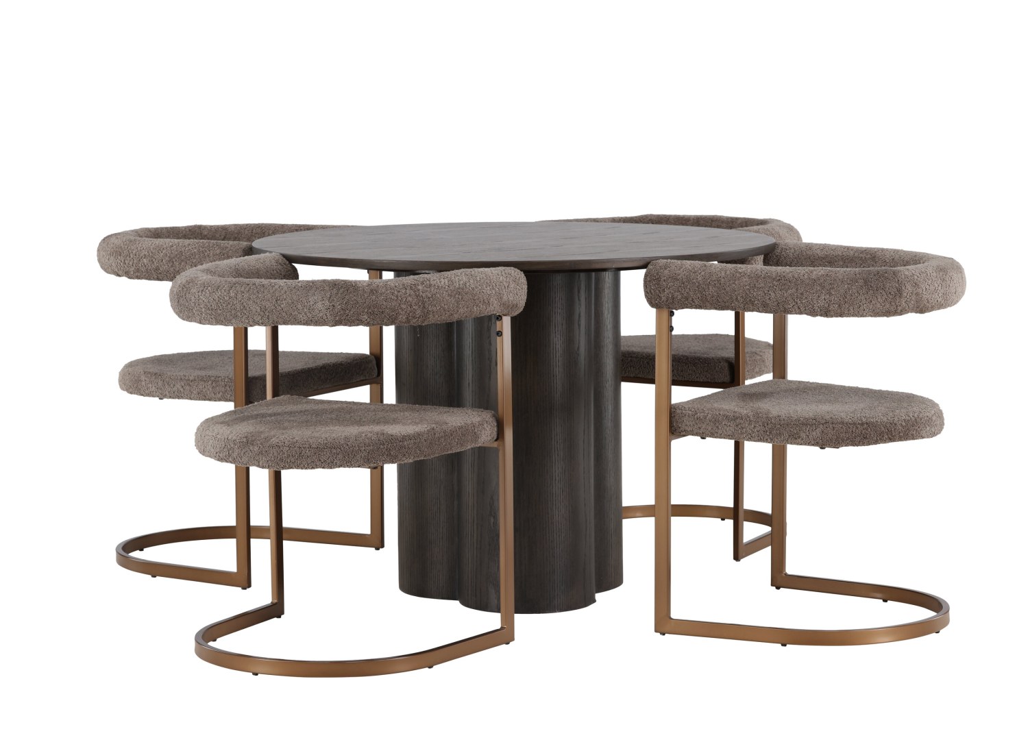 Détail produit de l’ensemble repas Olivia et 4 chaises Morning