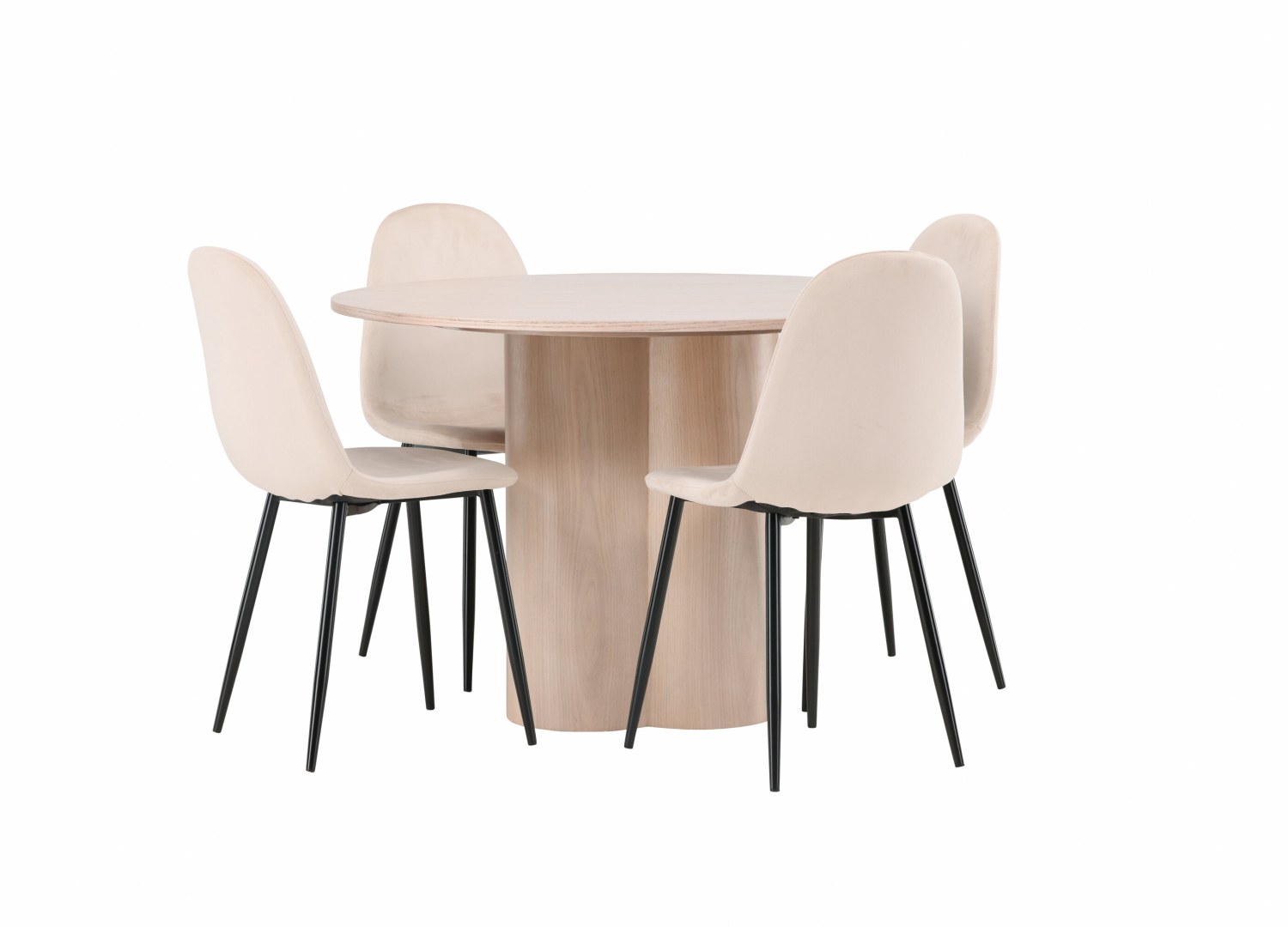Ensemble table et chaises Olivia Polar vue produit 3
