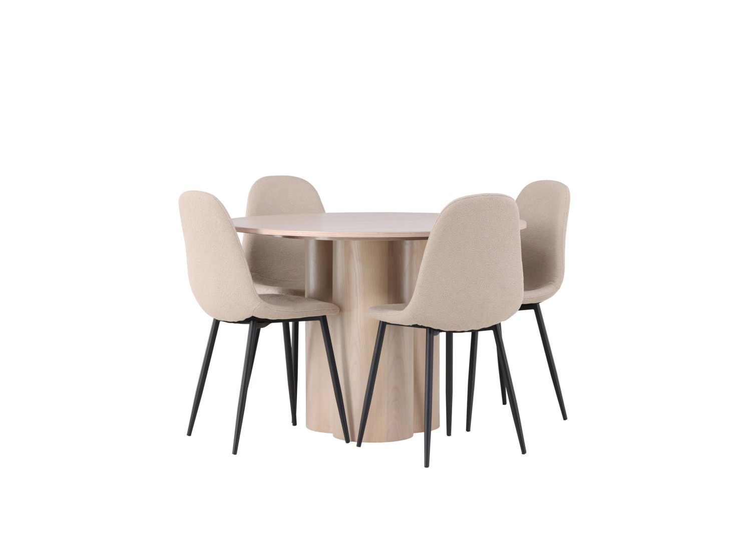 Ensemble table et chaises Olivia Polar vue produit 3