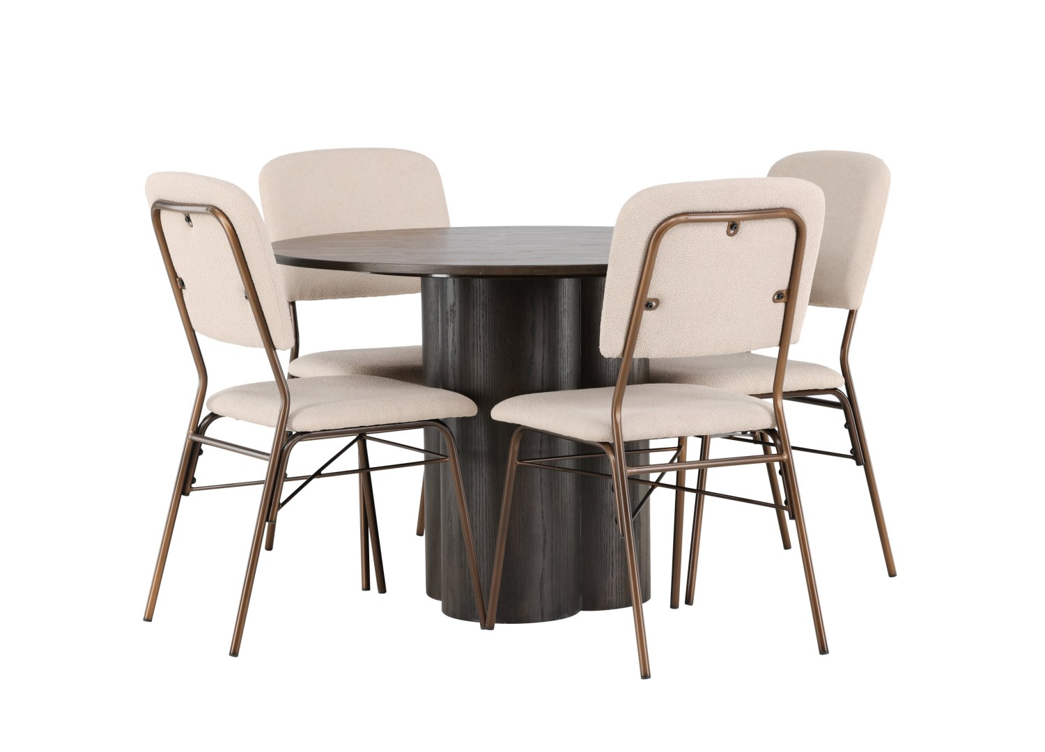 Ensemble table et chaises Olivia Seda vue produit 3