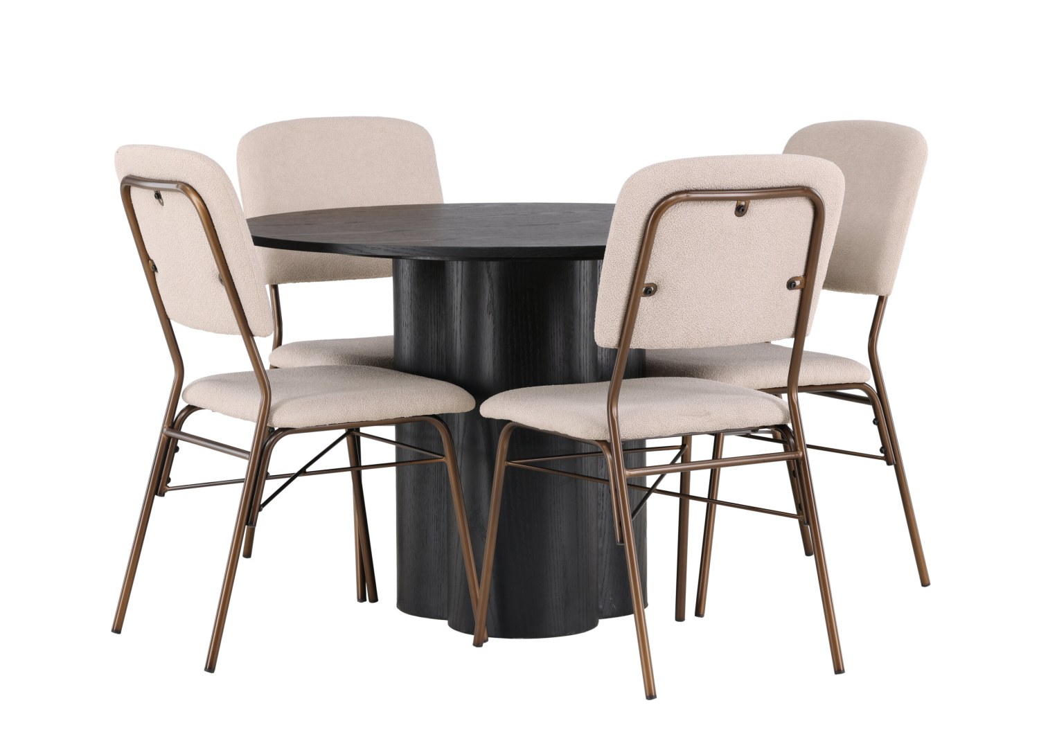 Ensemble table et chaises Olivia Seda vue produit 3