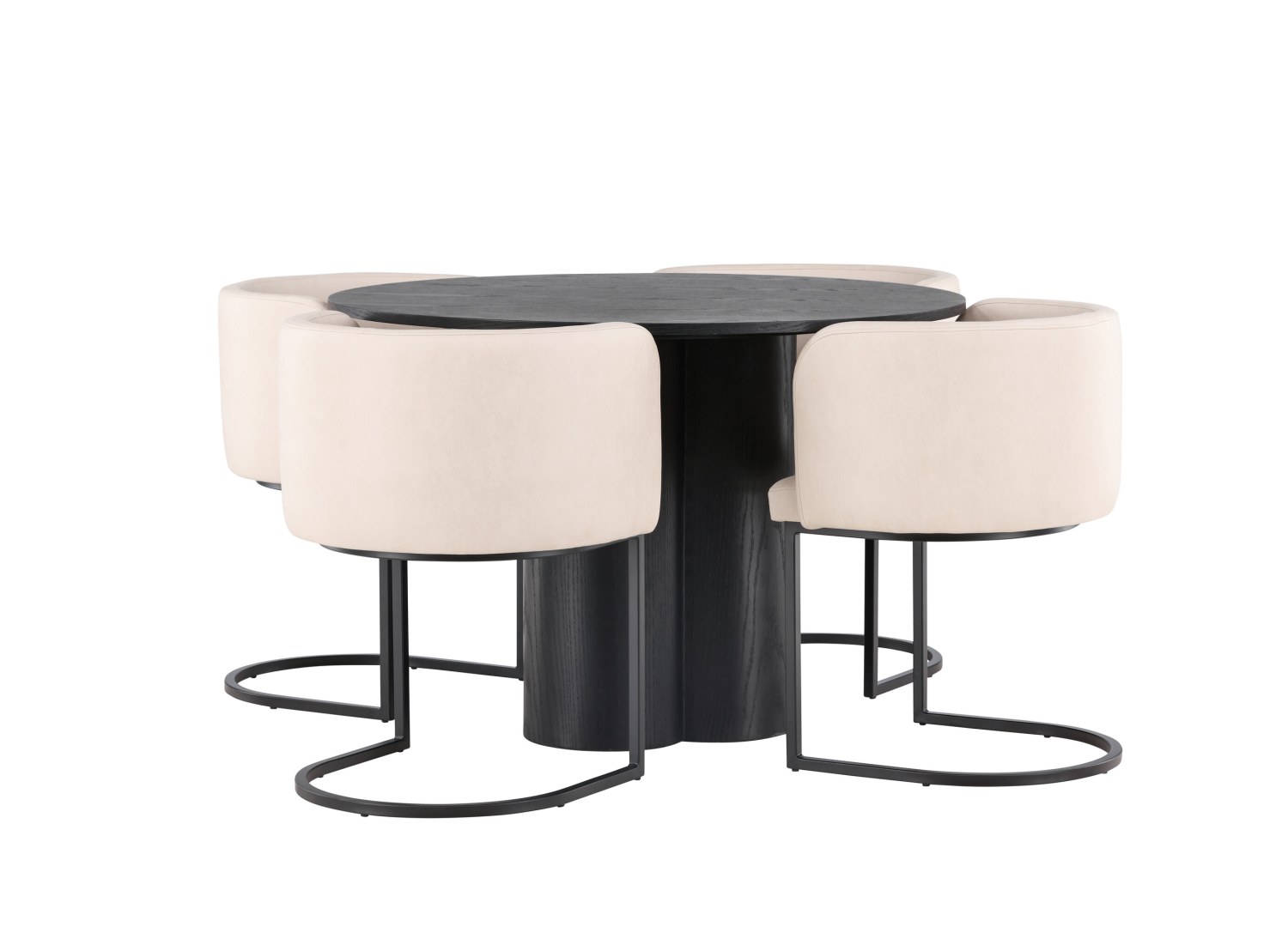 Détail produit de l’ensemble repas Olivia et 4 chaises Simrishamn