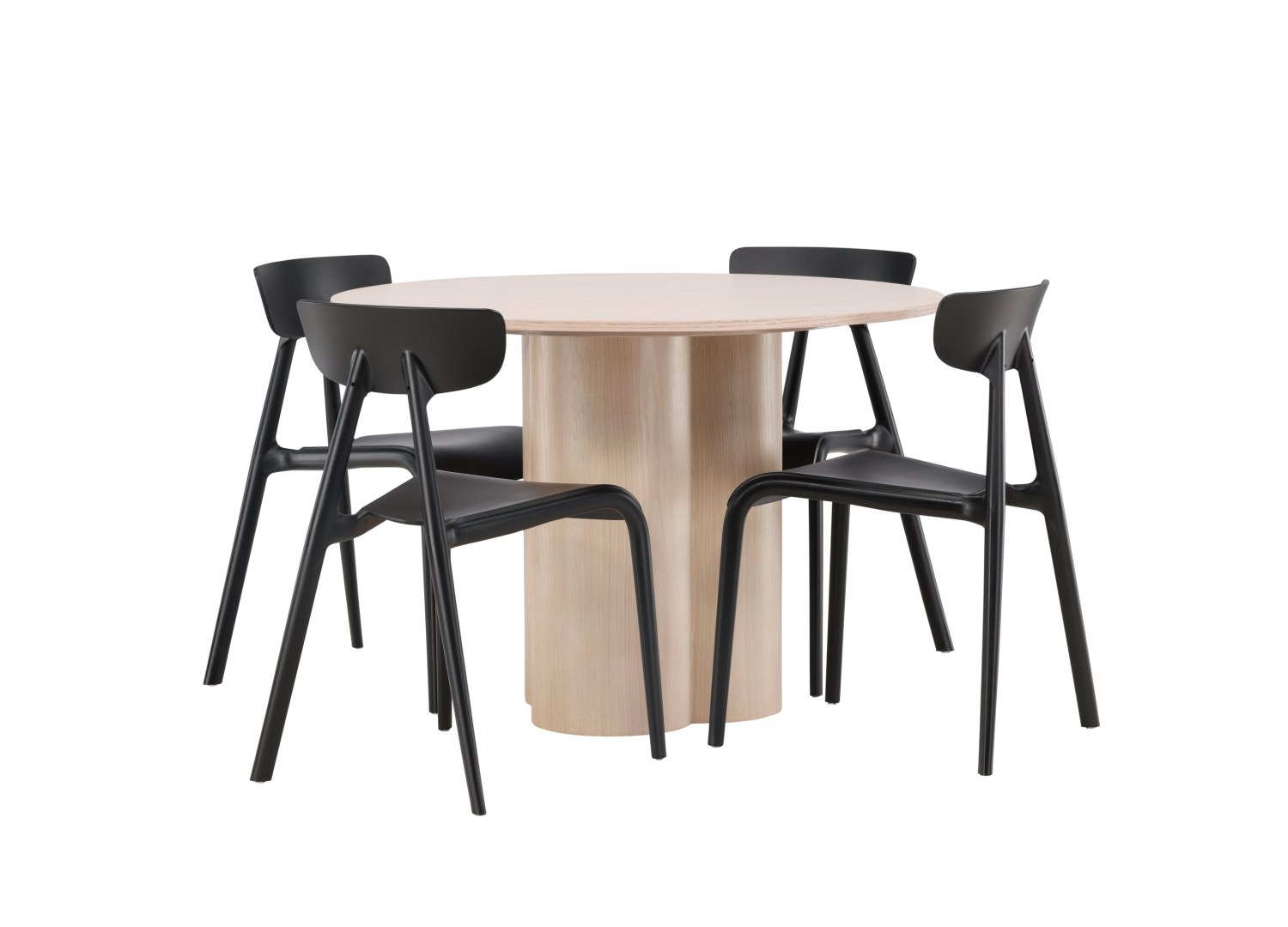 Détail produit de l’ensemble repas Olivia et 4 chaises Ursholmen