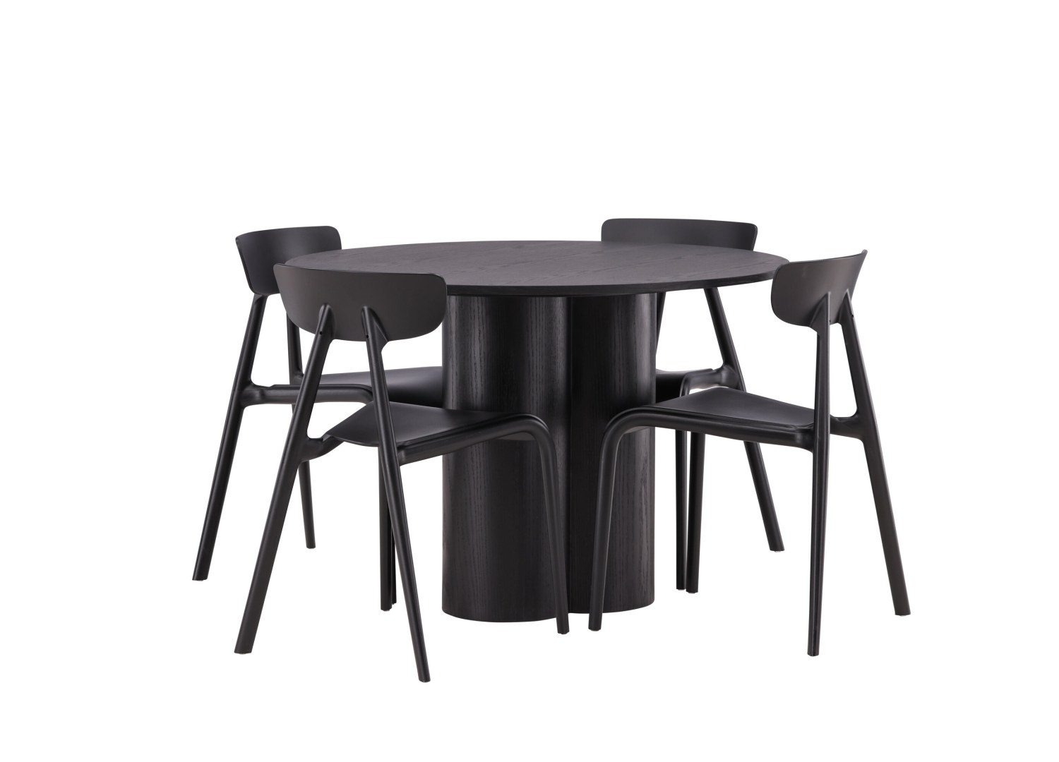 Détail produit de l’ensemble repas Olivia et 4 chaises Ursholmen