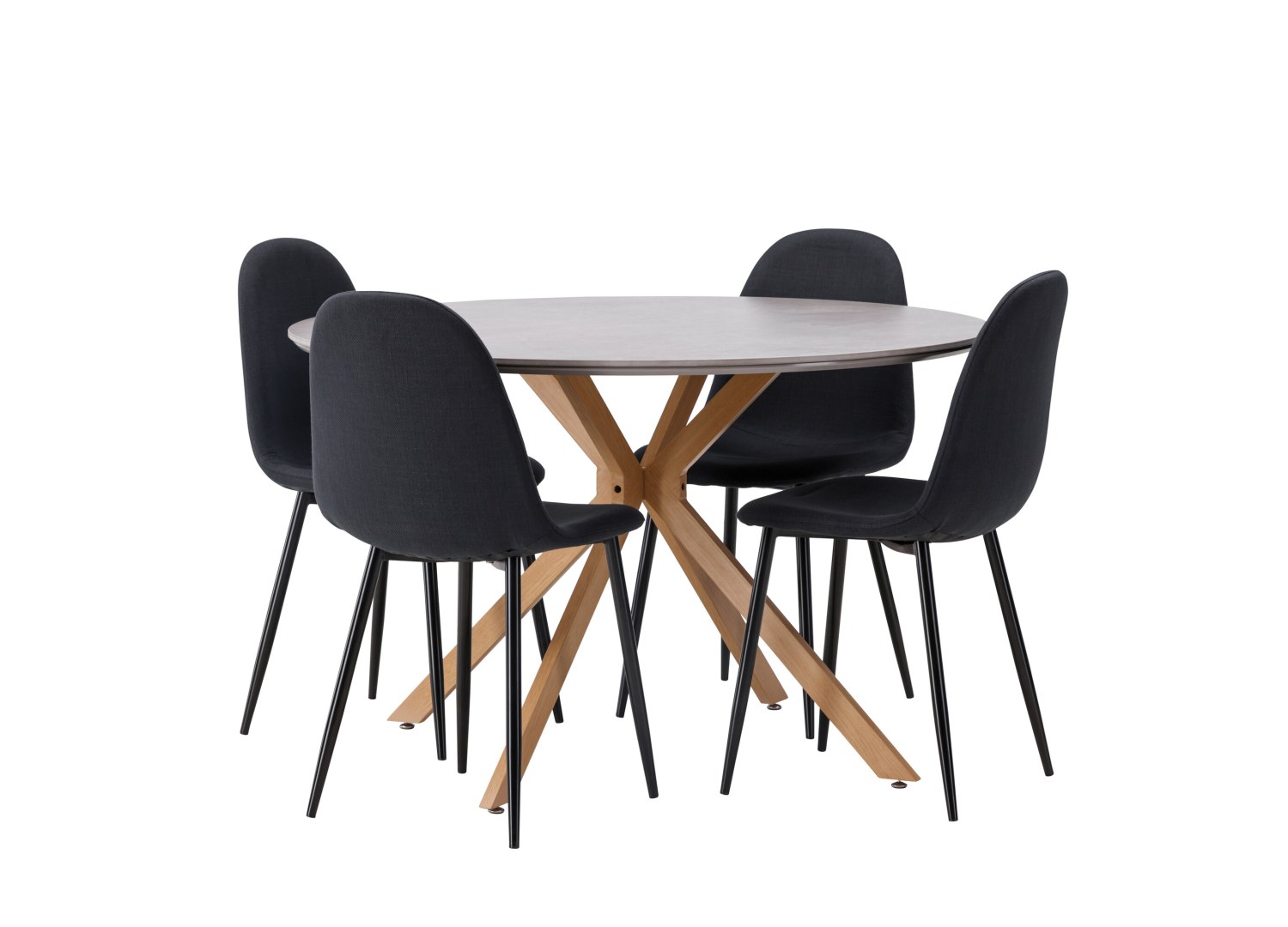 Détail produit de l’ensemble repas Piazza et 4 chaises Polar