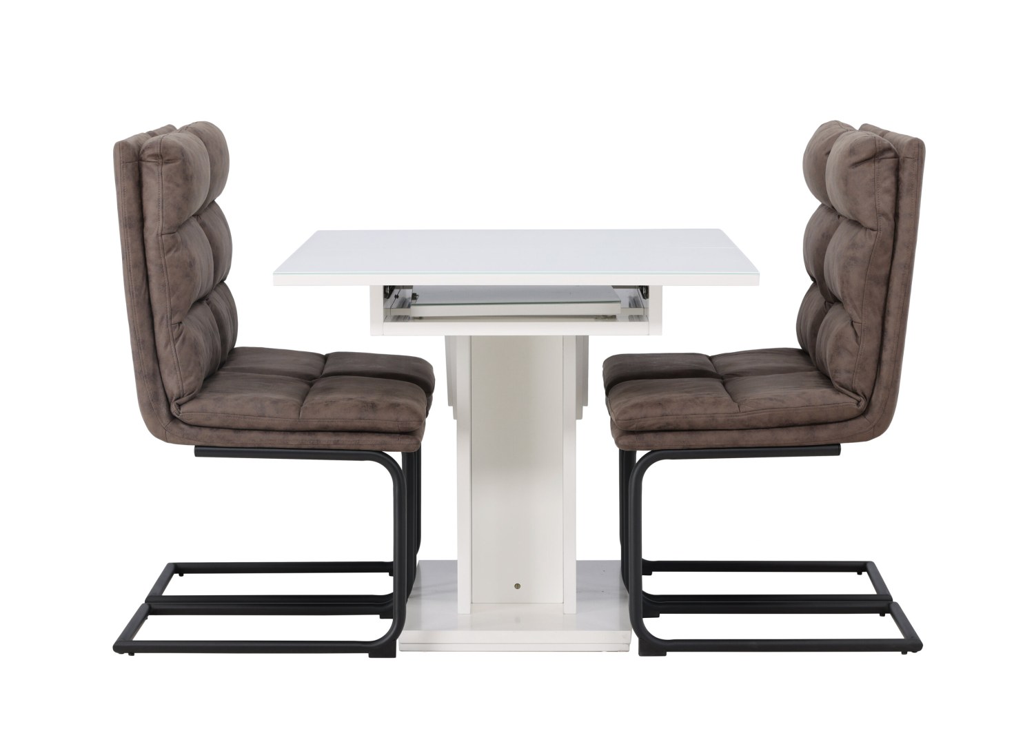 Détail produit de l’ensemble repas Pluto et 4 chaises Zizo