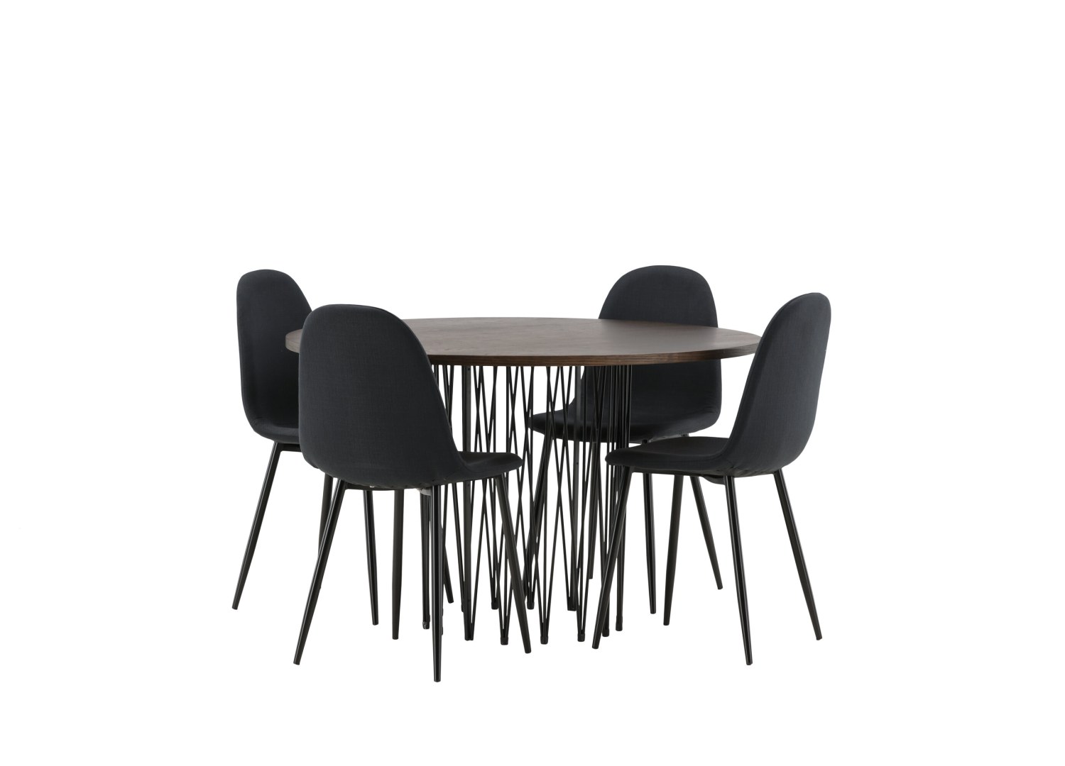 Détail produit de l’ensemble repas Stone et 4 chaises Polar