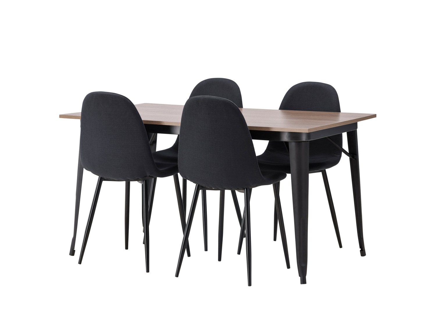 Détail produit de l’ensemble repas Tempe et 4 chaises Polar