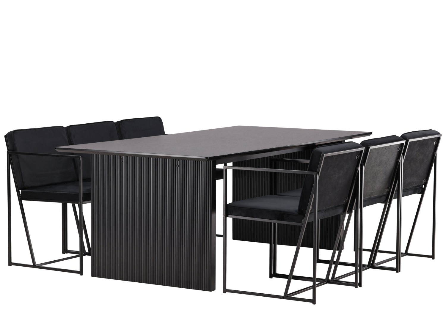 Détail produit de l’ensemble repas Vail et 6 chaises Richmond