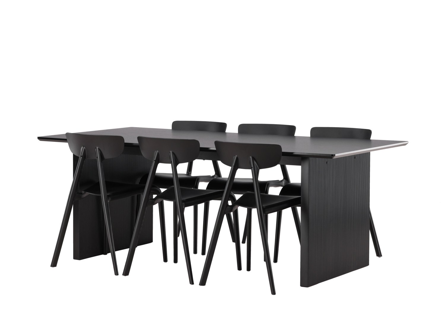 Détail produit de l’ensemble repas Vail et 6 chaises Ursholmen
