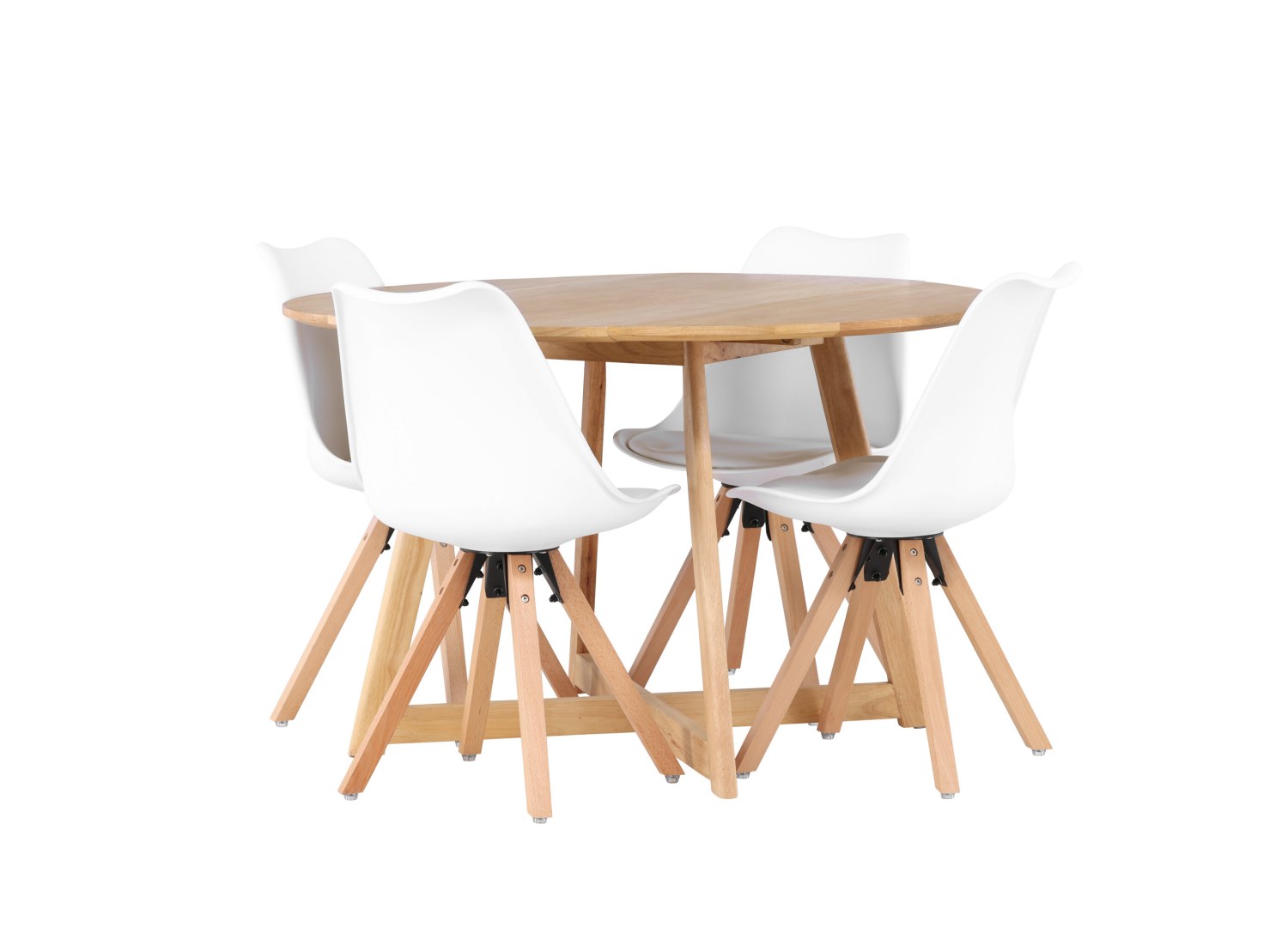 Détail produit de l’ensemble repas Yakidon et 4 chaises Zeno