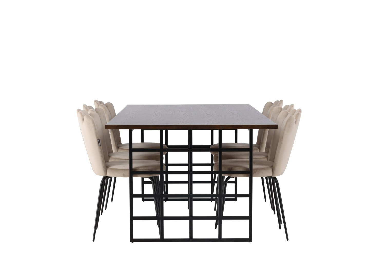 Détail produit de l’ensemble repas Ystad et 6 chaises Limhamn