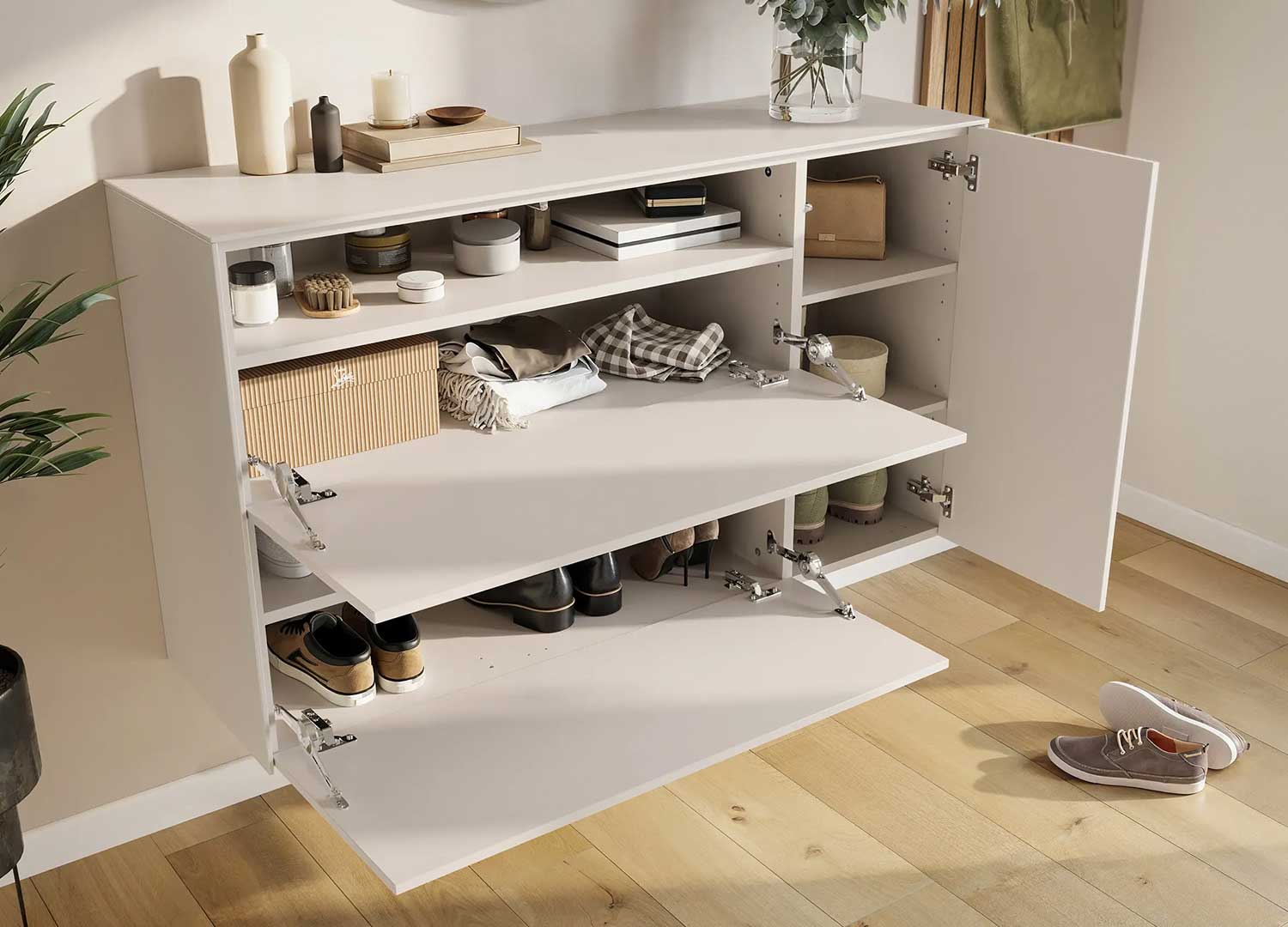 Meuble à chaussures moderne suspendu cachemire
