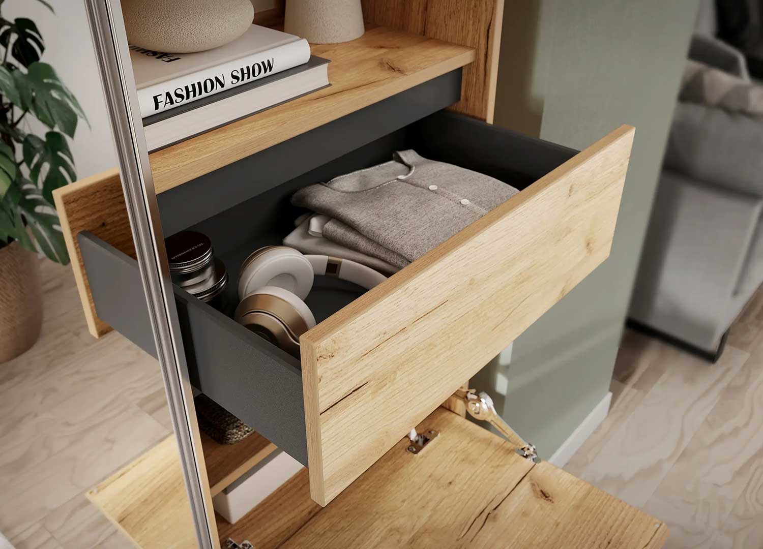 armoire d'entrée avec tiroir