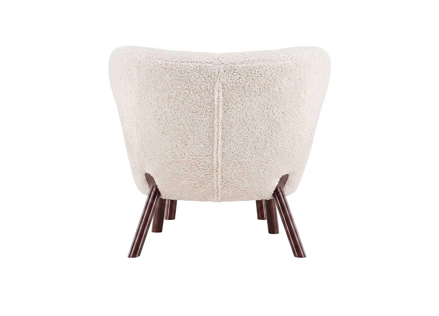 Fauteuil bouclette vue de dos