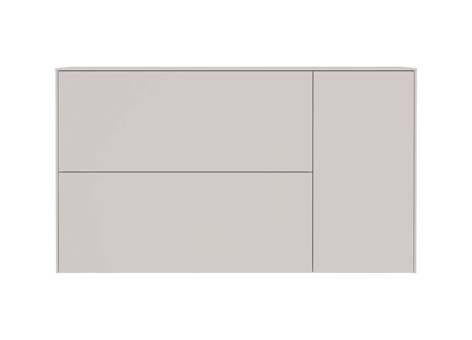 Meuble à chaussures suspendu MONTELLO 137 cm coloris cachemire avec façades sans poignées